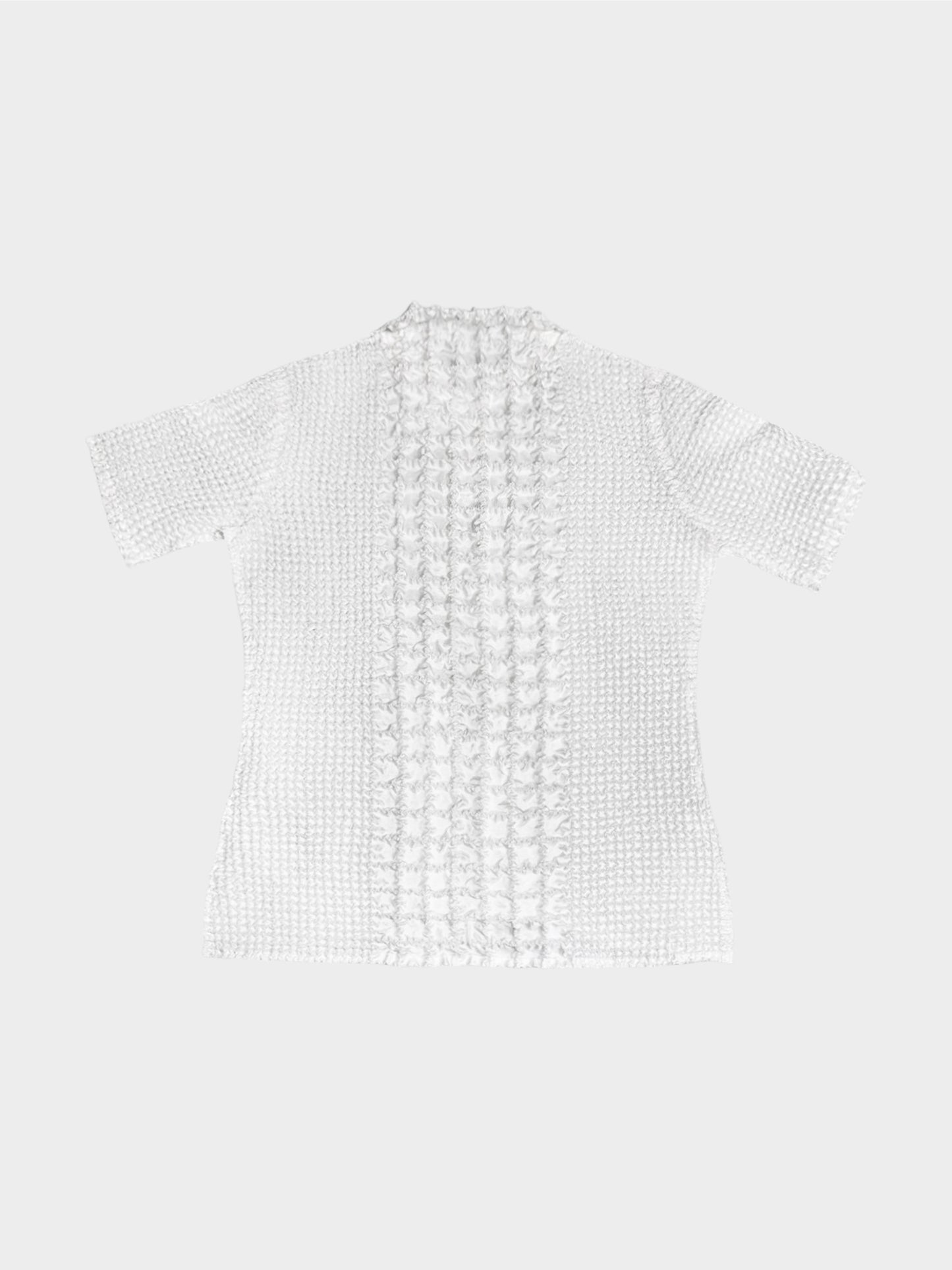 Yoshiki Hishinuma 1990s White Peplum Shortsleeves Top
