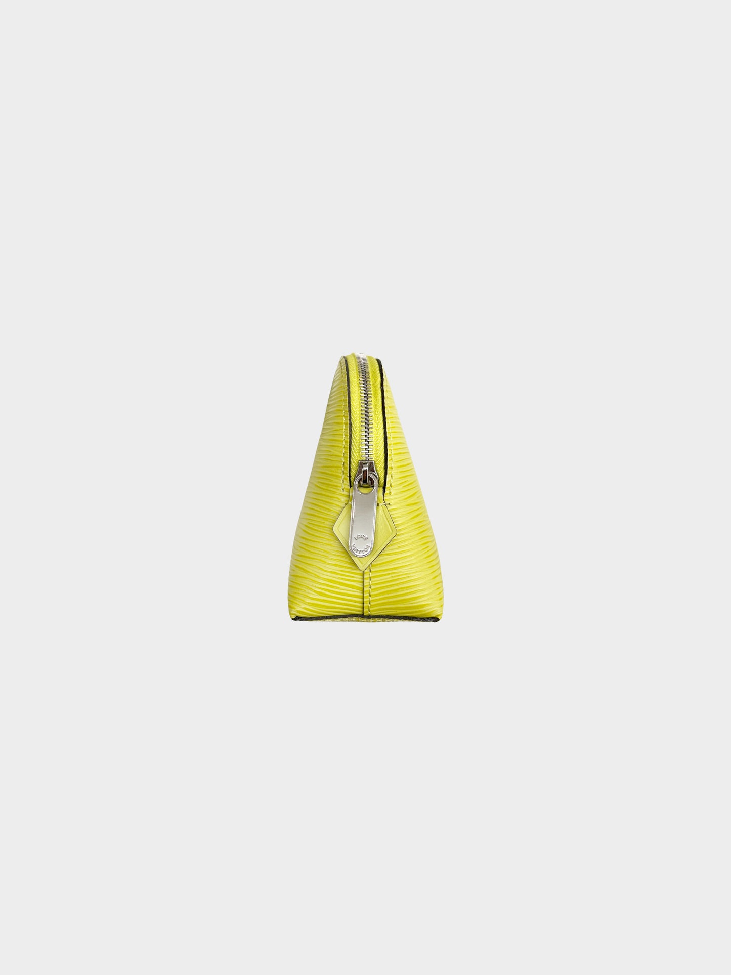 Louis Vuitton 2013 Yellow Epi Leather Chartreuse Cosmetic Pouch PM