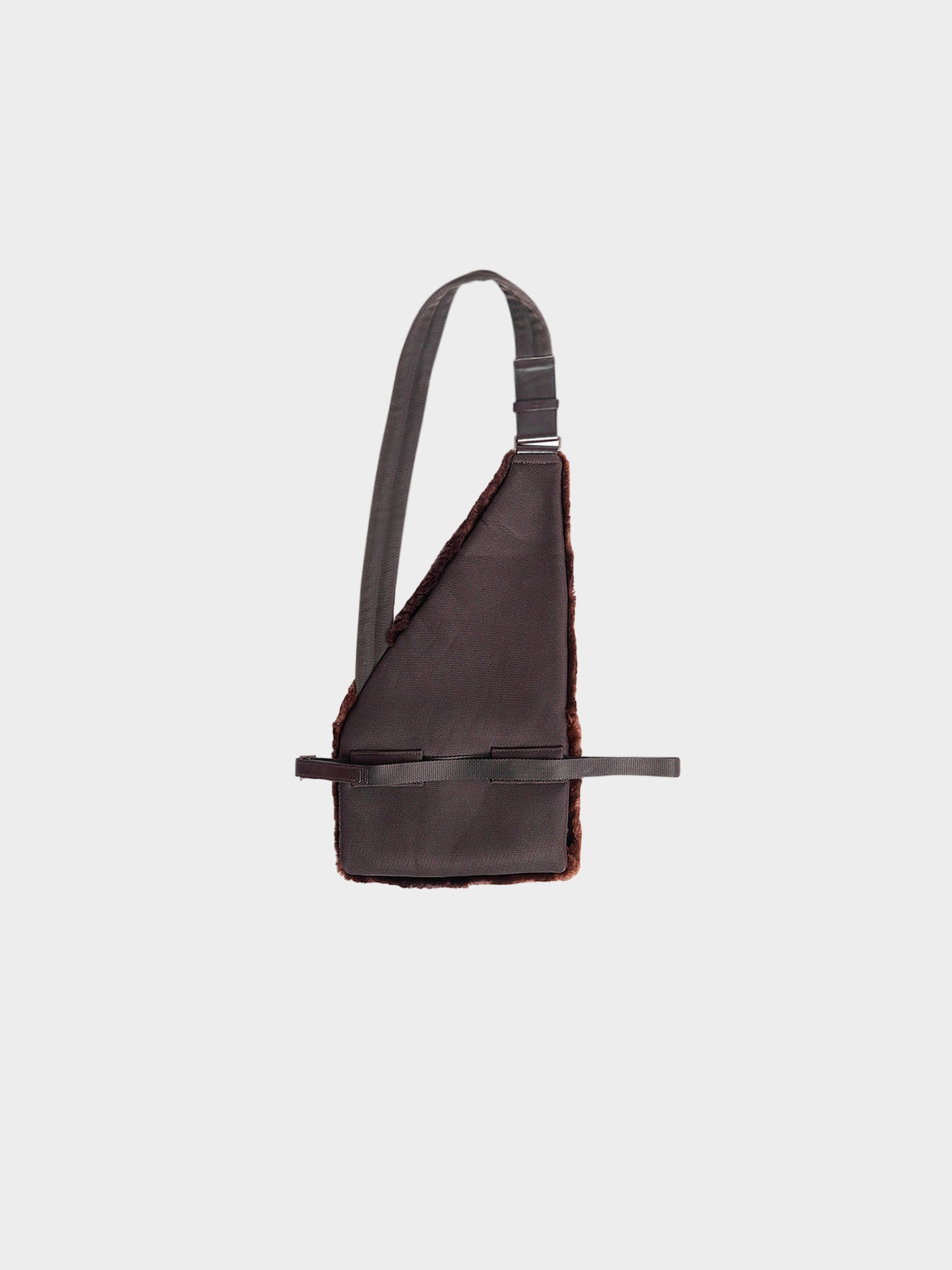 Prada FW 1999 Brown Crossbody Fur Bag