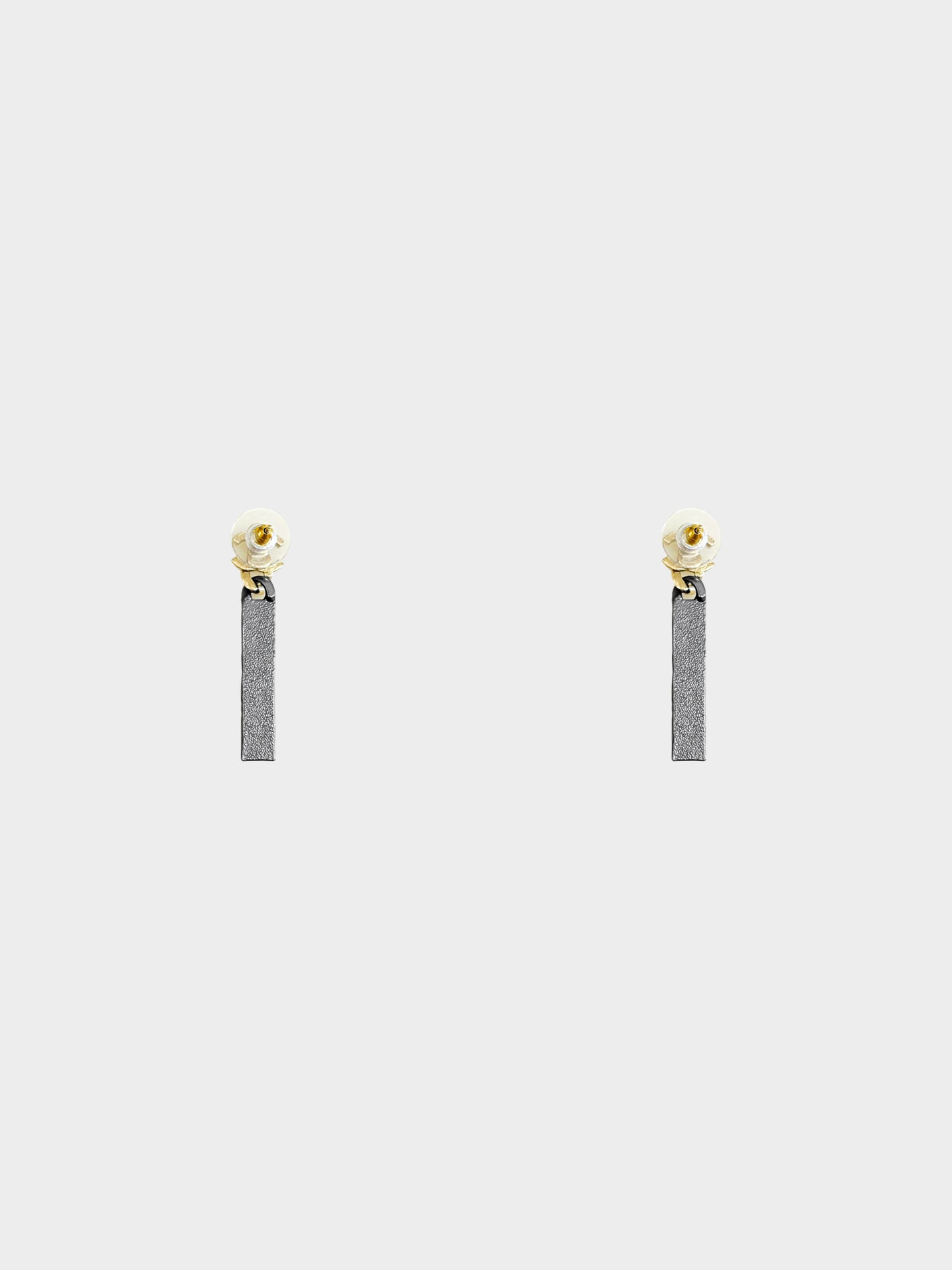 Chanel 2021 Pink Enamel CC Logo Drop Earrings