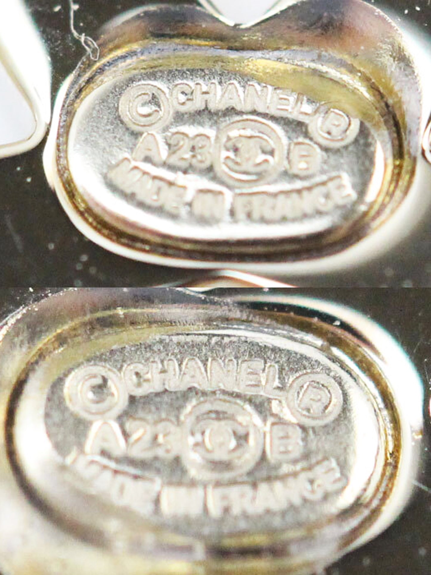 Chanel Fall 2023 Gold CC Square Earrings