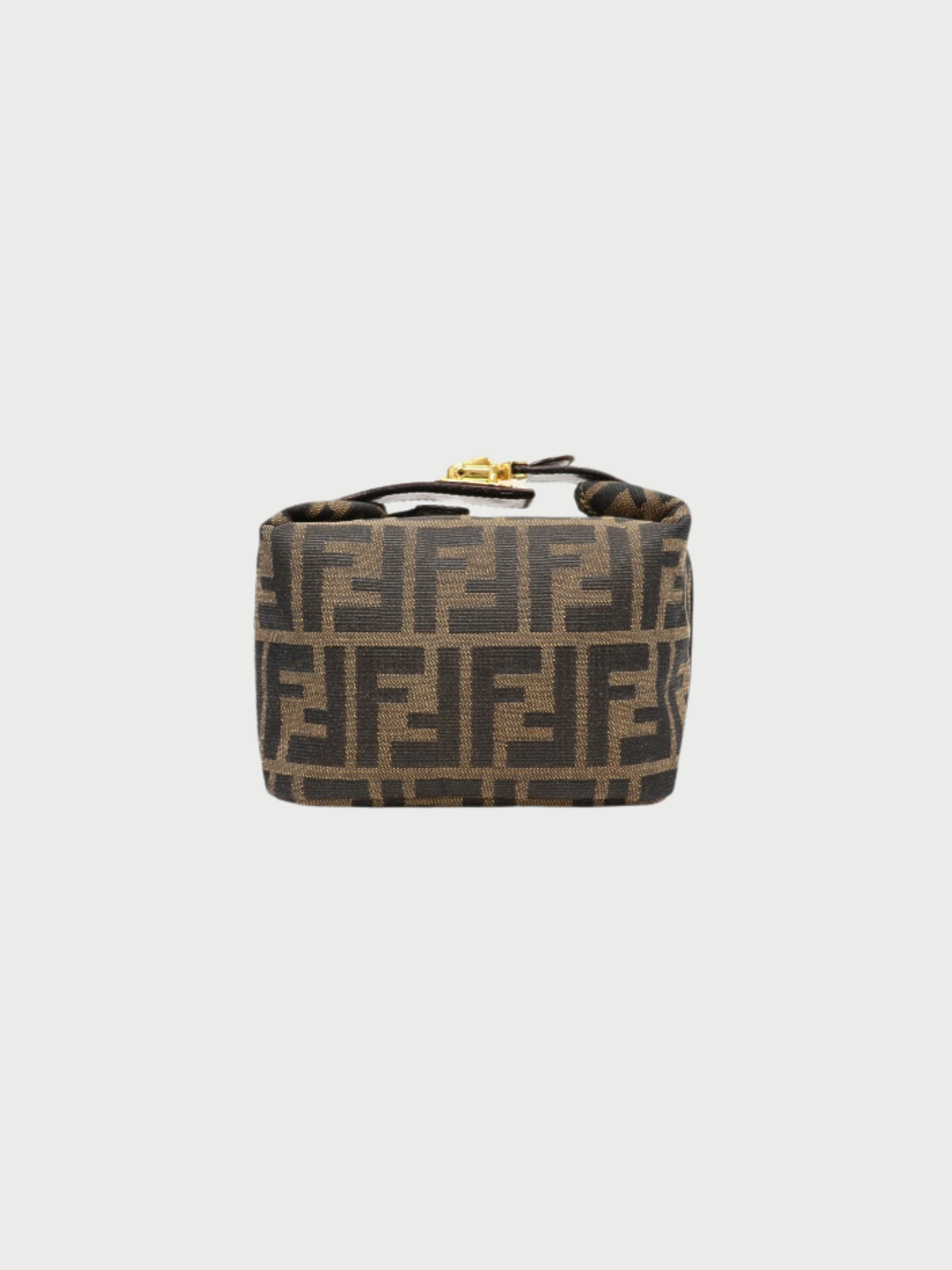 Fendi 2000s Brown Zucca Canvas Mini Handbag