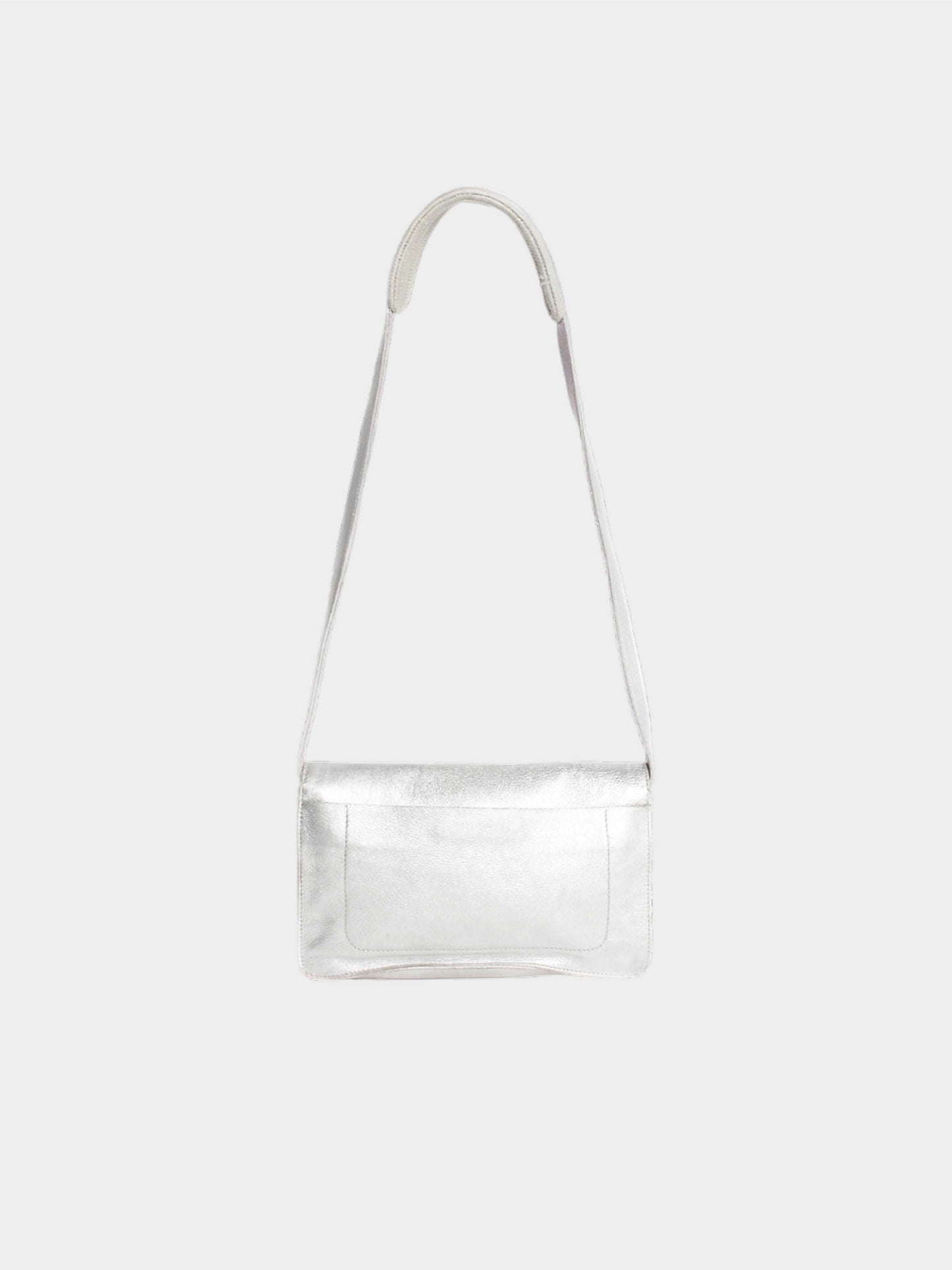 Miu Miu FW 1999 Metallic Lilac and Silver Shoulder Bag