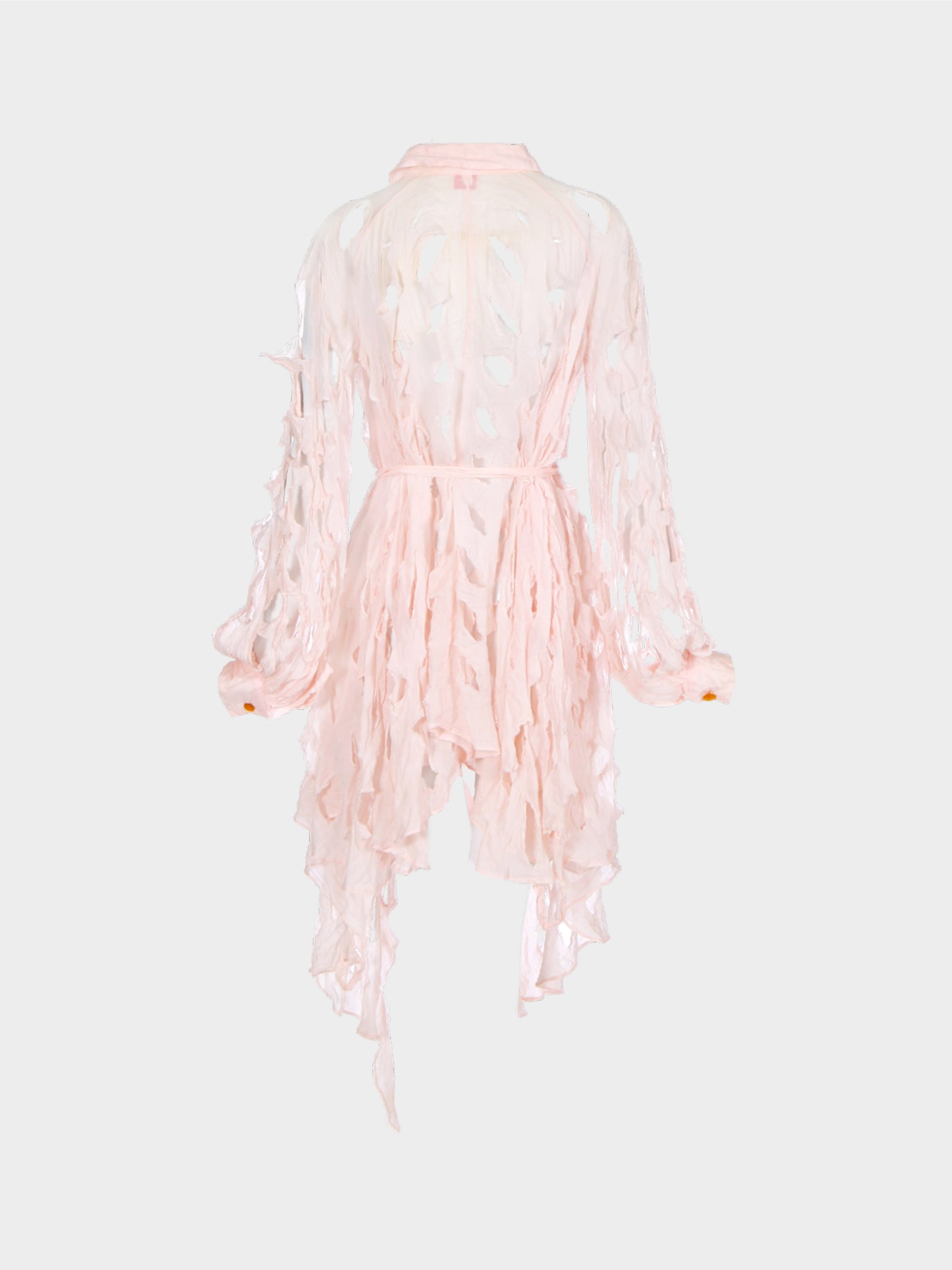 Vivienne Westwood SS 1991 Pink Cut, Slash and Pull Shirt Dress