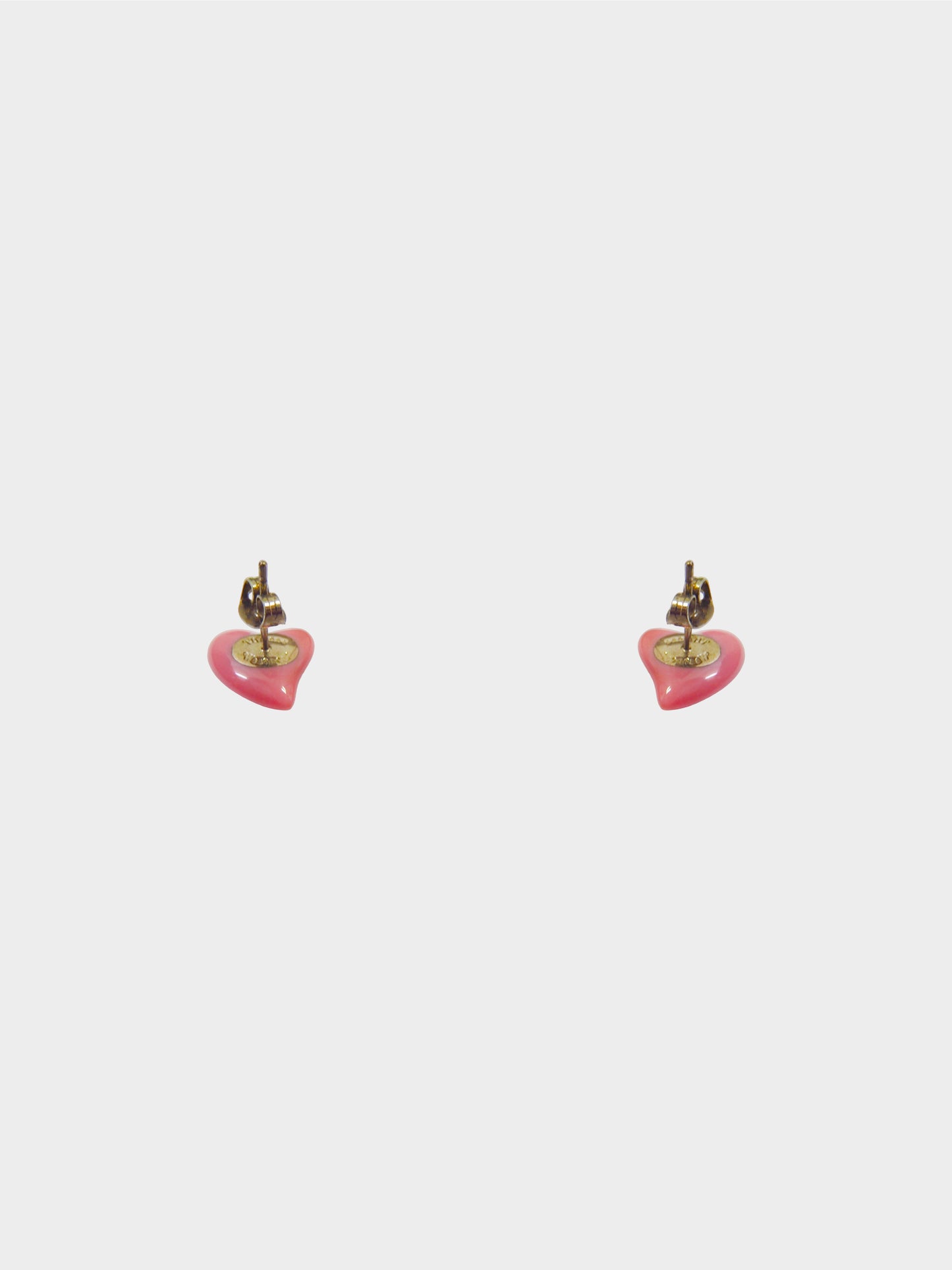 Vivienne Westwood 2000s Pink Orb Heart Earrings