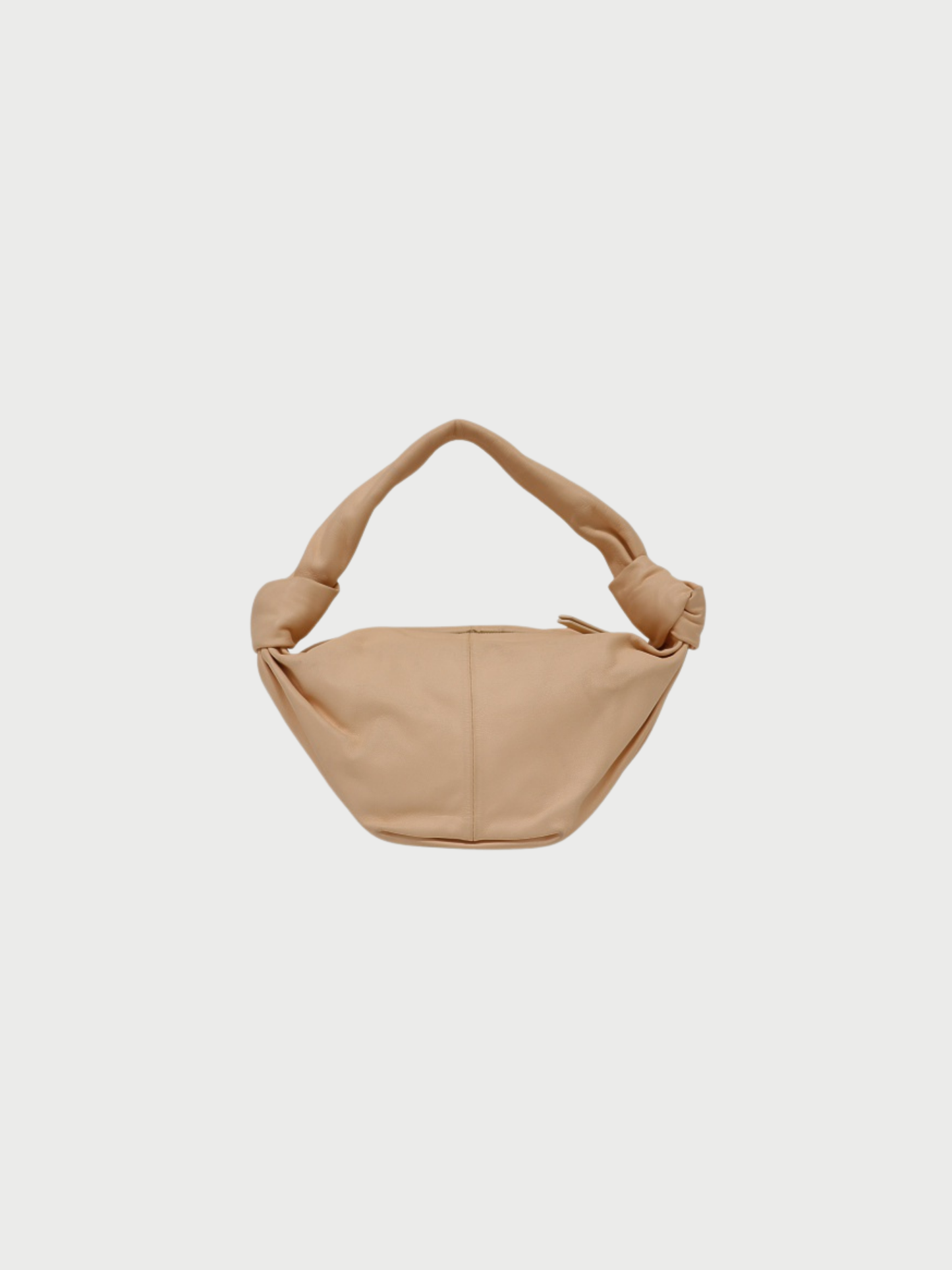 Bottega Veneta 2021 Beige Pink Leather Double Knot Bag