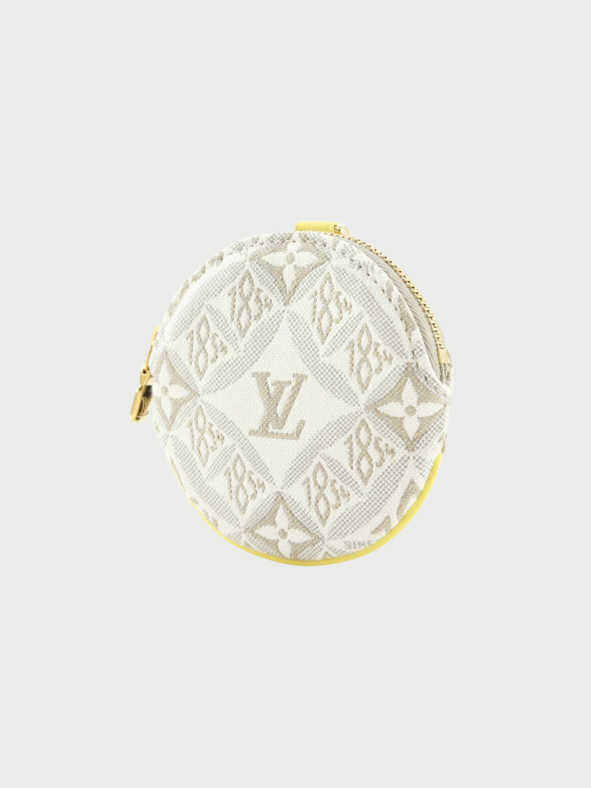 Louis Vuitton 2020s Beige Yellow Porte-Monnaie Rond Coin Case