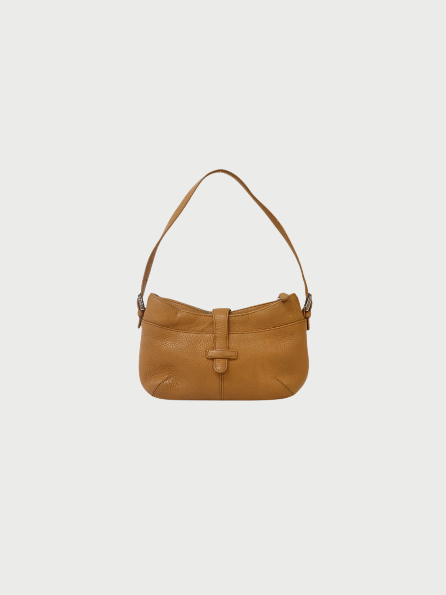 Loewe 2000s Beige Leather Logo One-Shoulder Bag