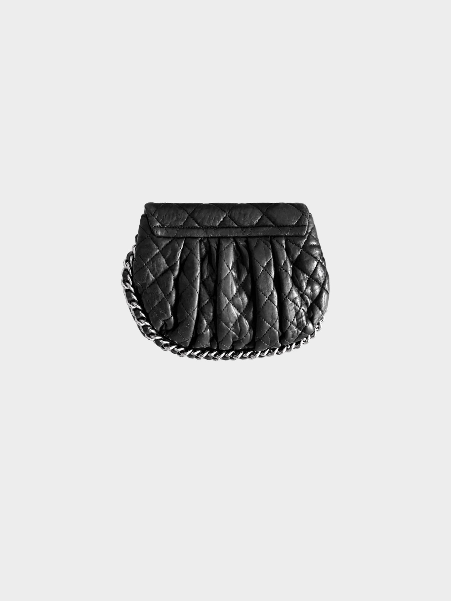 Chanel 2011-2012 Black Chain Around Mini Flap Bag
