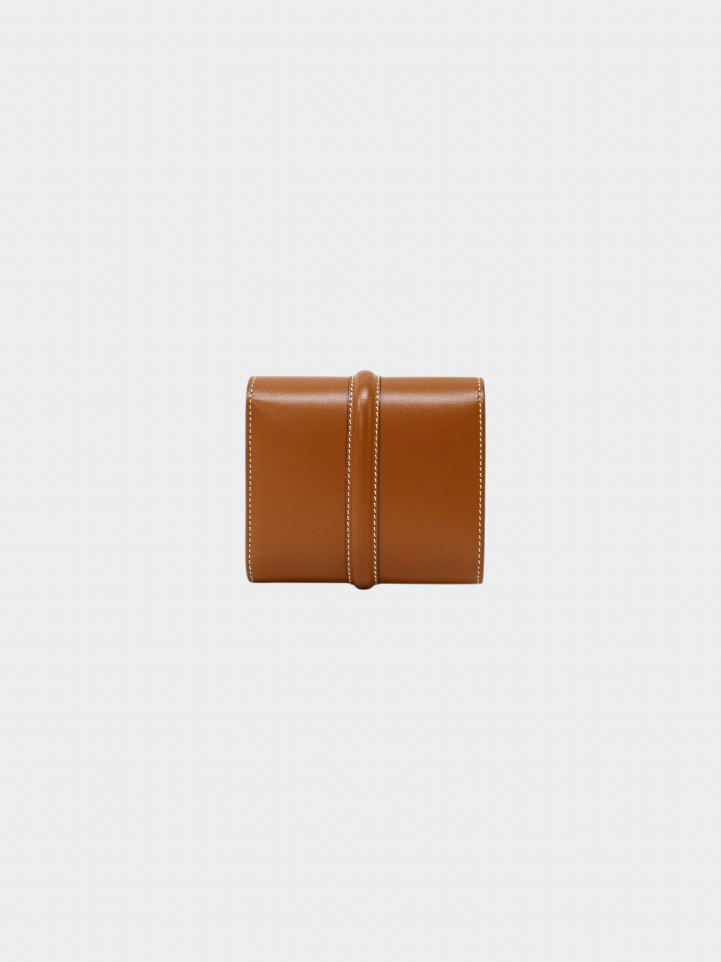 Celine 2000s Brown Leather Small Trifold Wallet