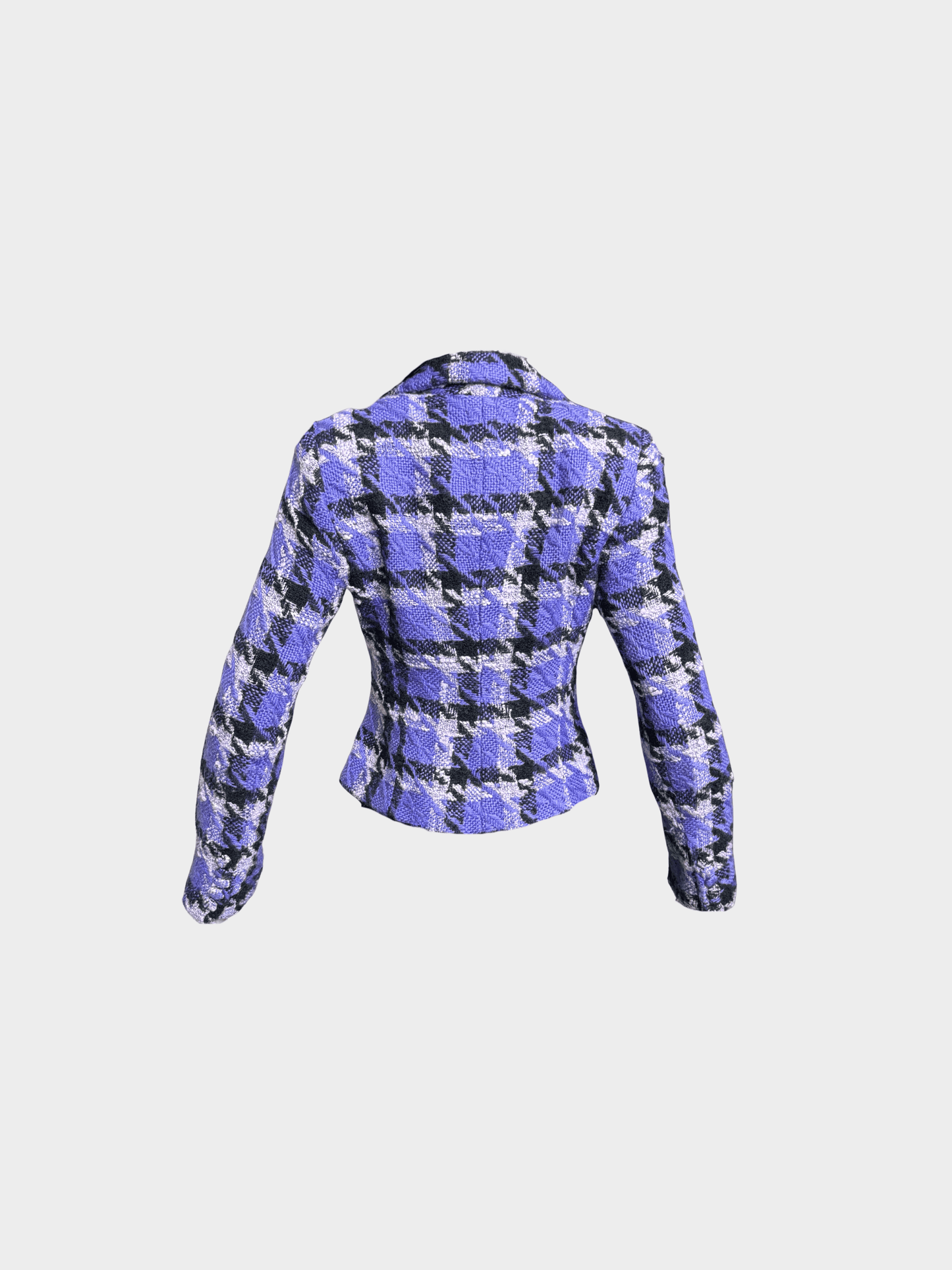 Versace 1990s Purple Tweed Jacket