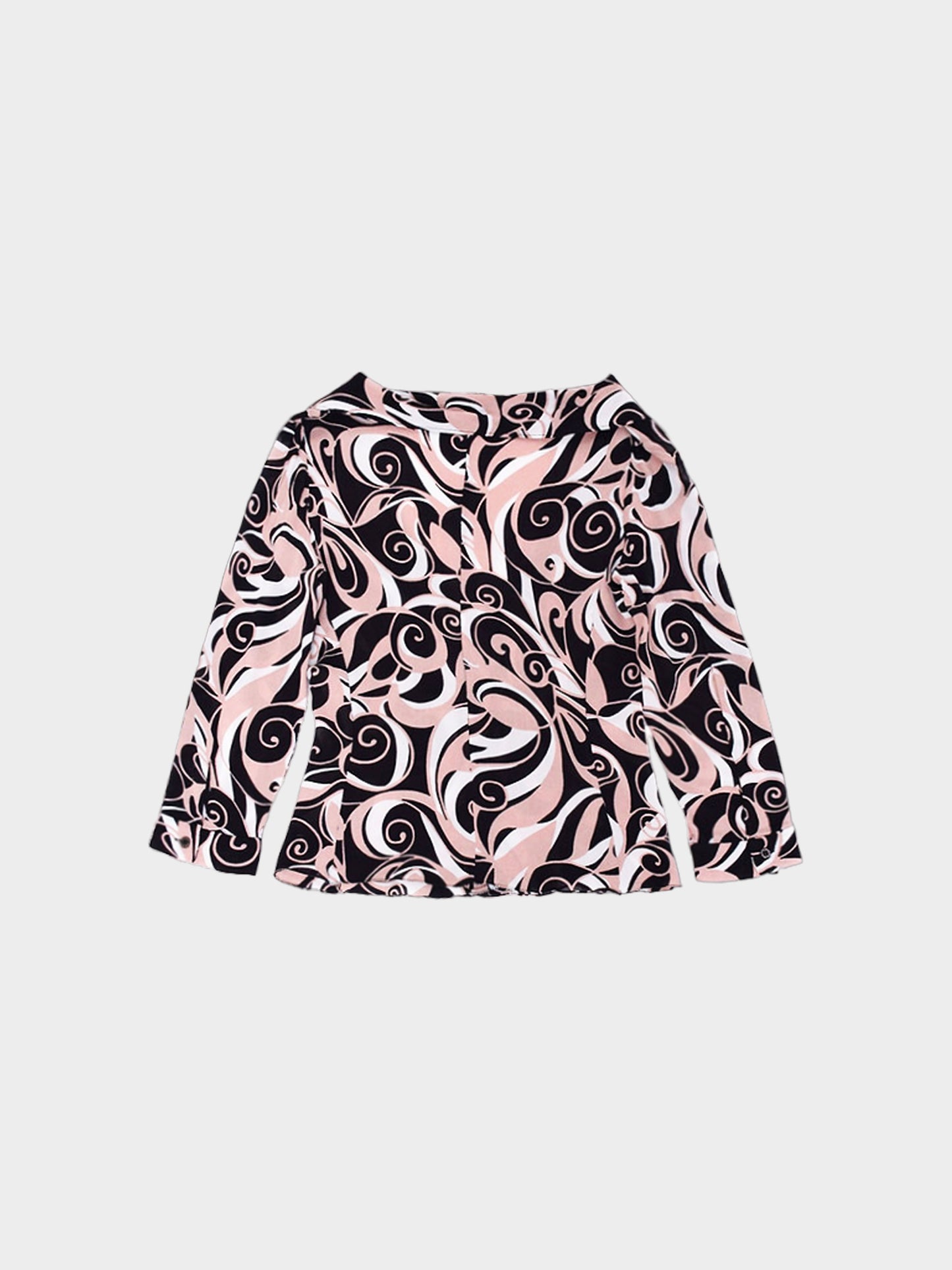 Miu Miu FW 2000 Swirl Print Blouse