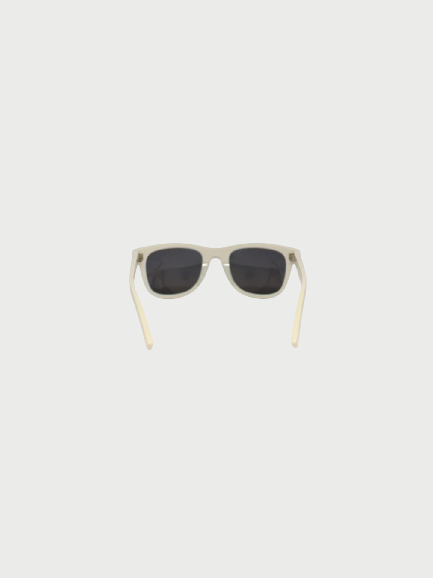 Yves Saint Laurent 2000s White Plastic Sunglasses