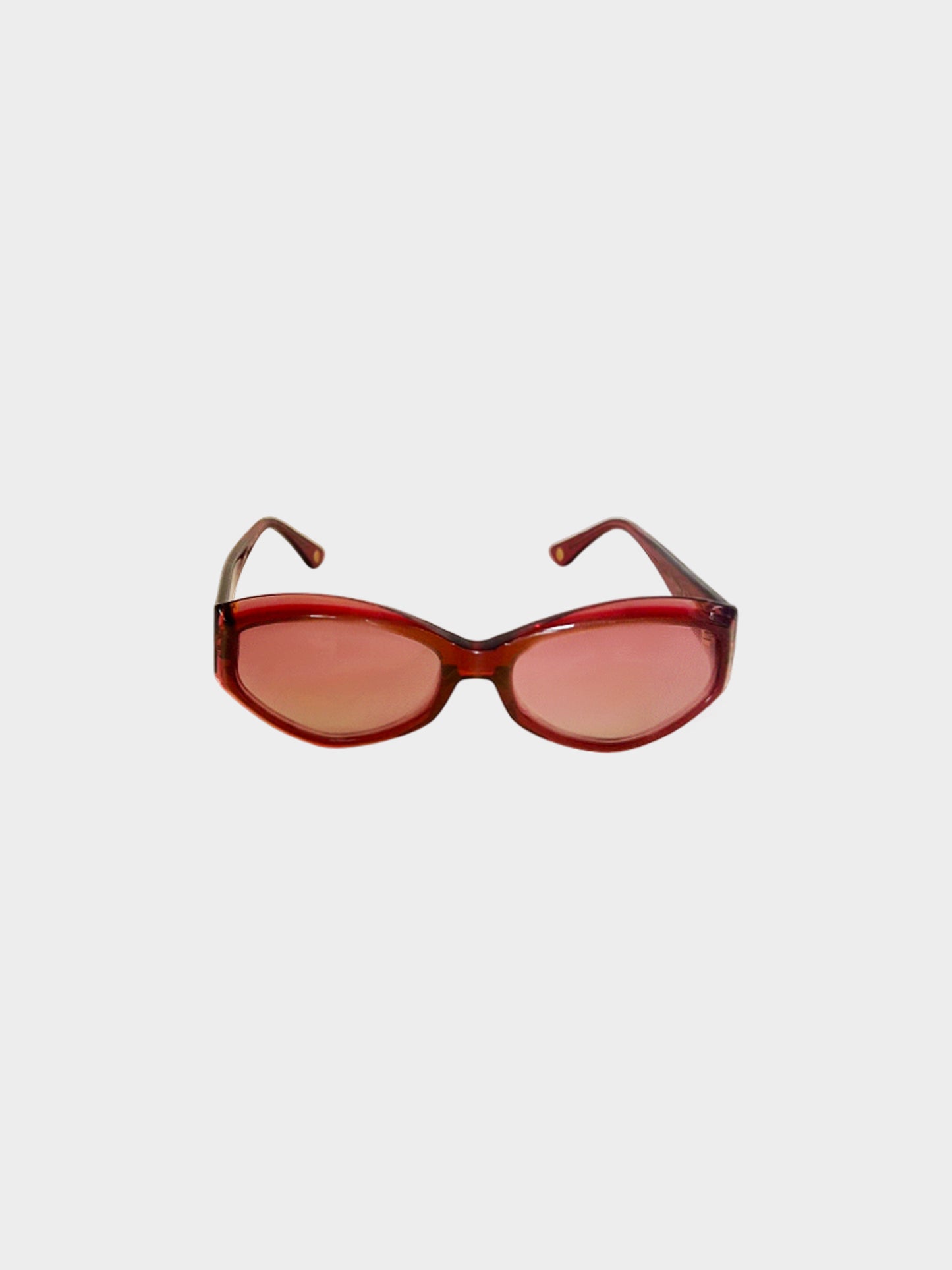 Chanel 2000s Pink CC Chunky Sunglasses