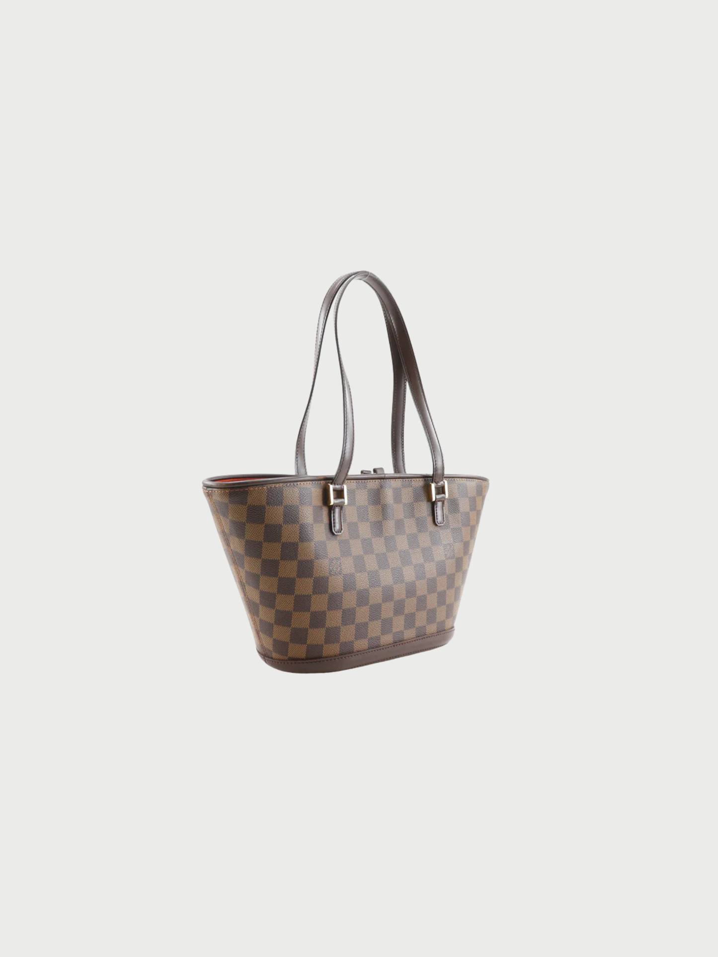 Louis Vuitton 2004 Brown Damier Ebene Canvas Manosque PM Tote