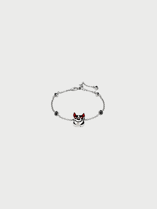Gucci 2010s BOSCO & ORSO Sterling Silver Bracelet
