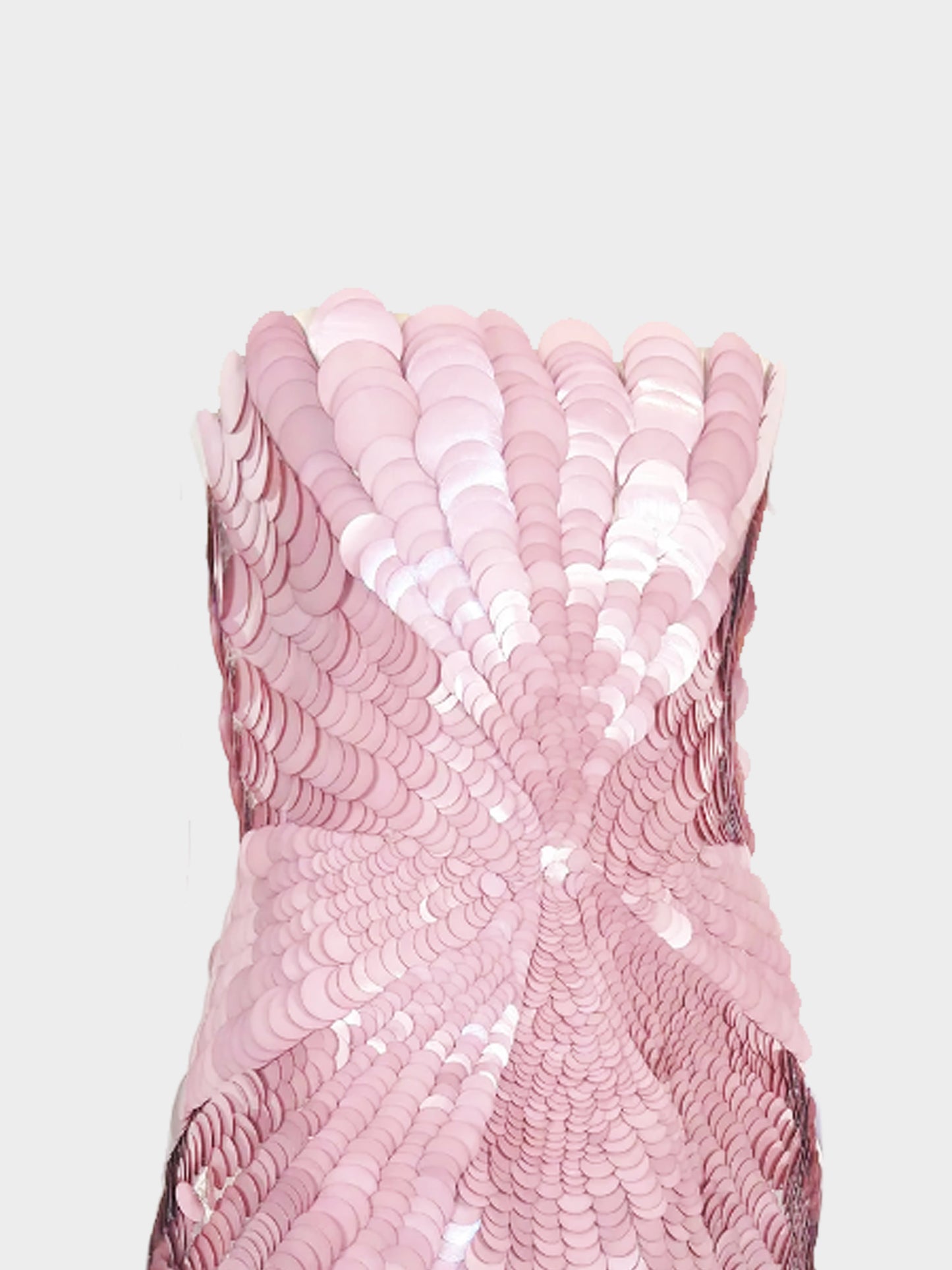 Versace 2009 Runway Pink Sequins Mini Dress