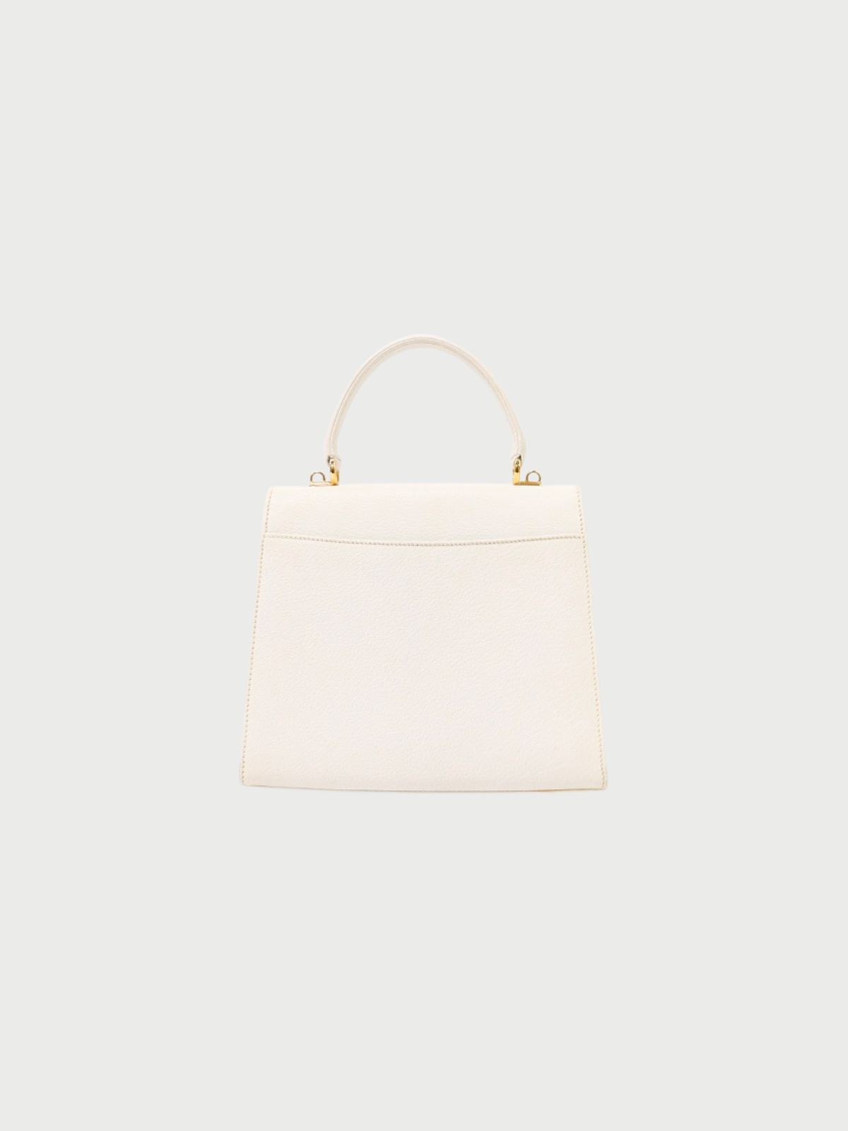 Gucci 2000s White Leather Lady Lock Handbag