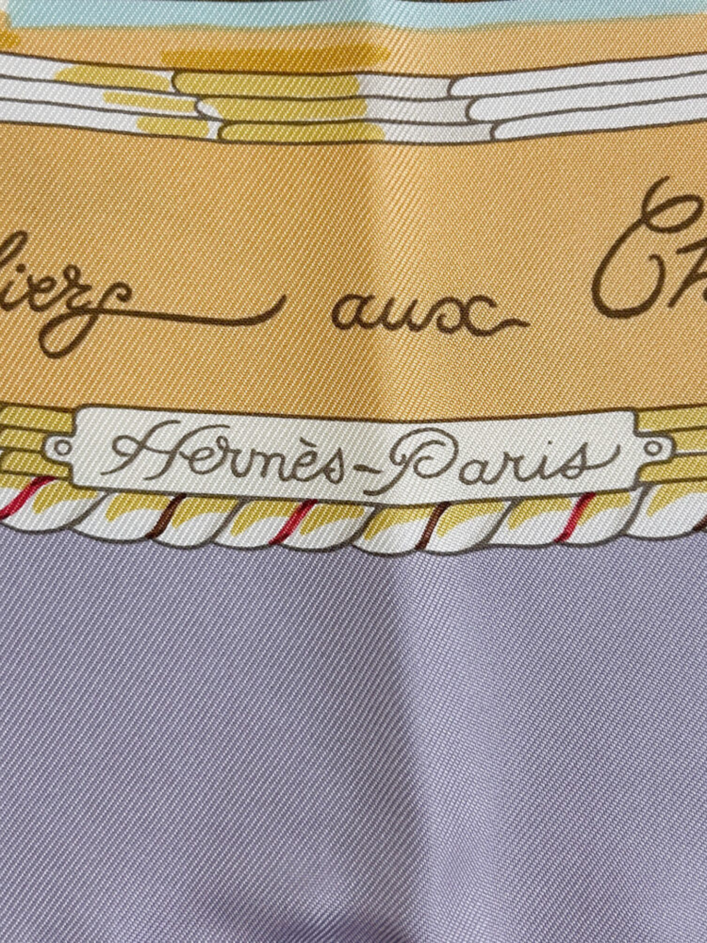 Hermès 2000s Multicolor Per Astra Ad Astra Silk Scarf