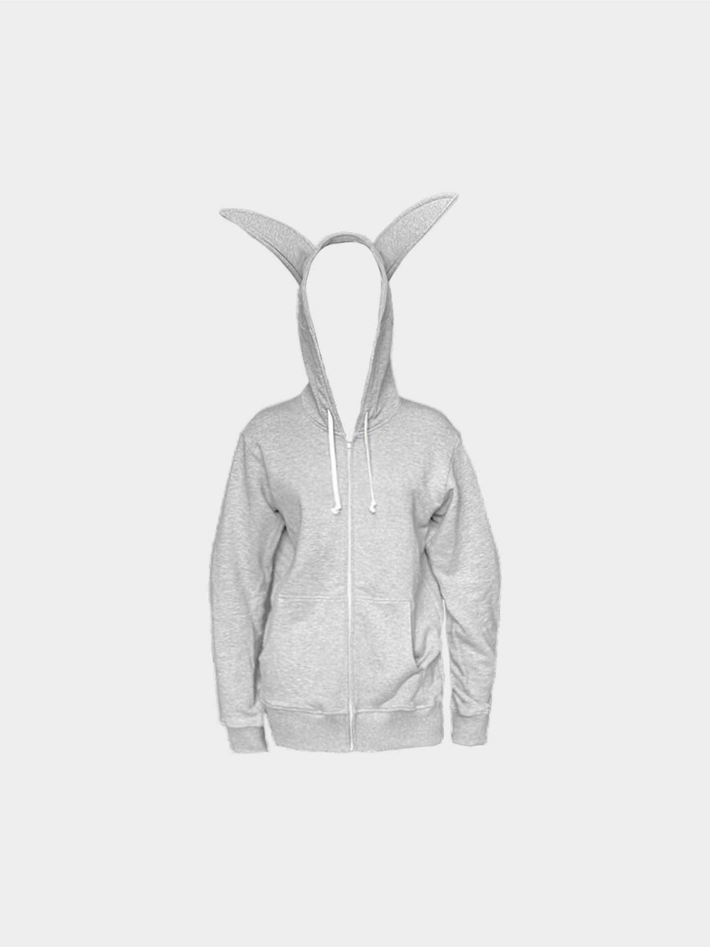 Comme des Garçons FW 2018 Grey Bunny Ears Hooded Jacket
