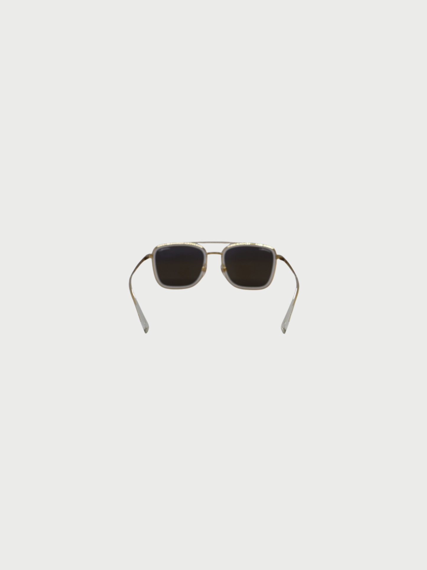 Chanel 2000s Gold Teardrop Mirror Sunglasses