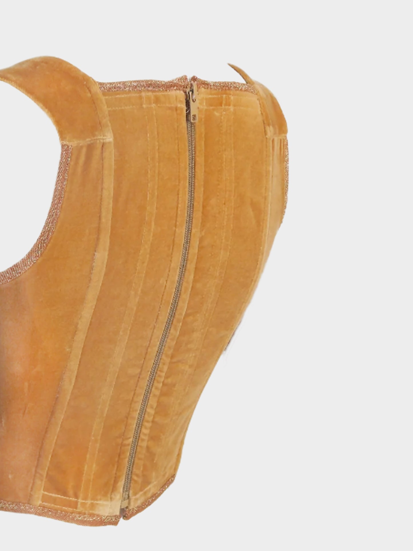 Vivienne Westwood 1990s Brown Velvet Corset