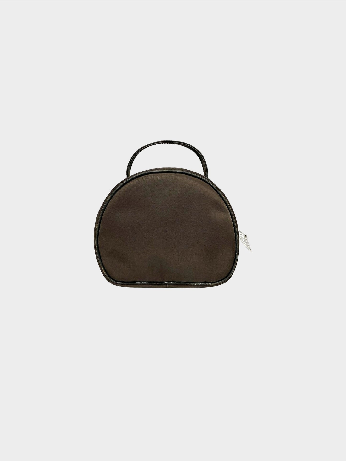 Gianni Versace 2000s Brown Medusa Head Mini Handbag