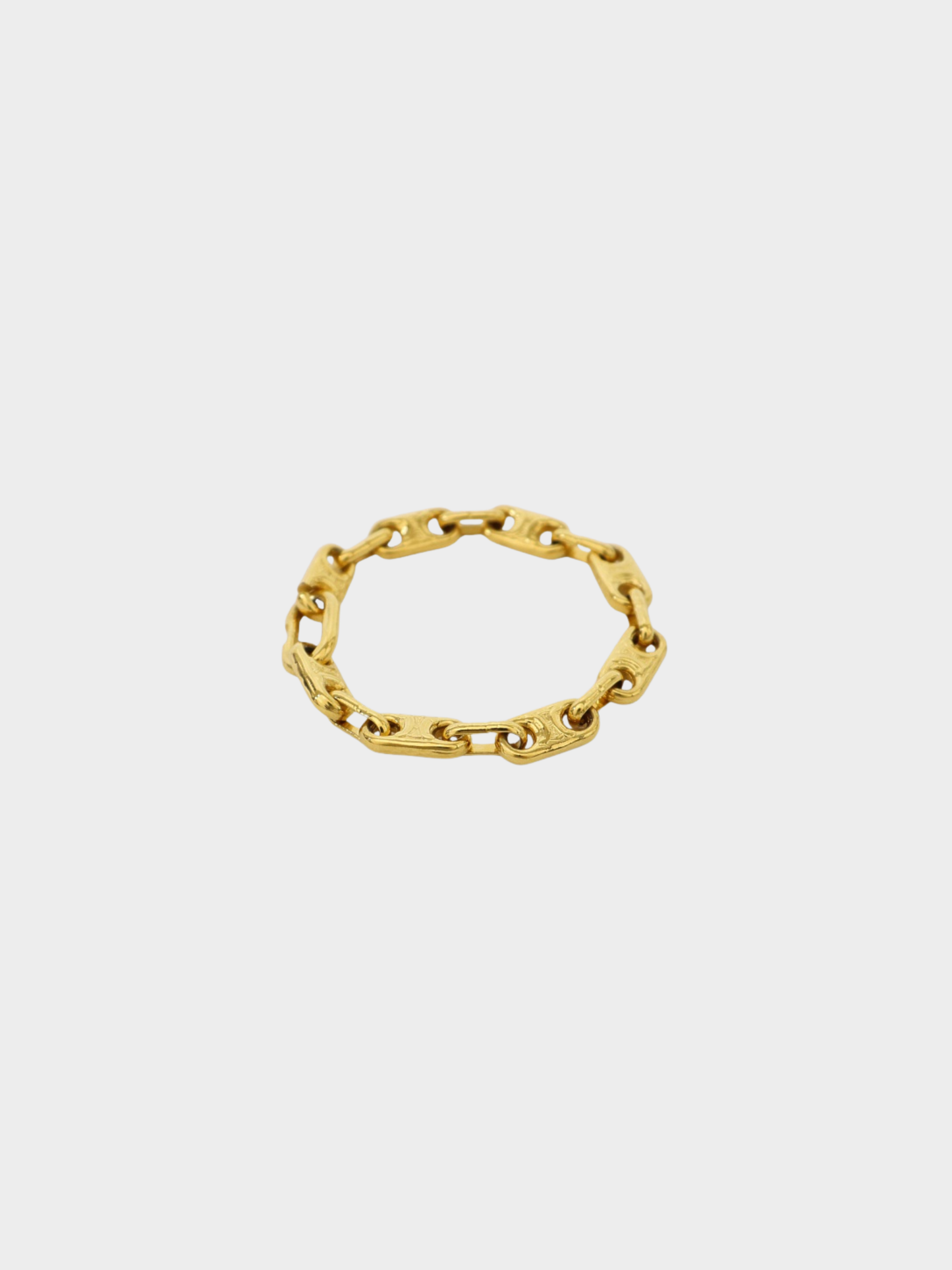Celine 2020s Gold Plated Metal Triomphe Bracelet