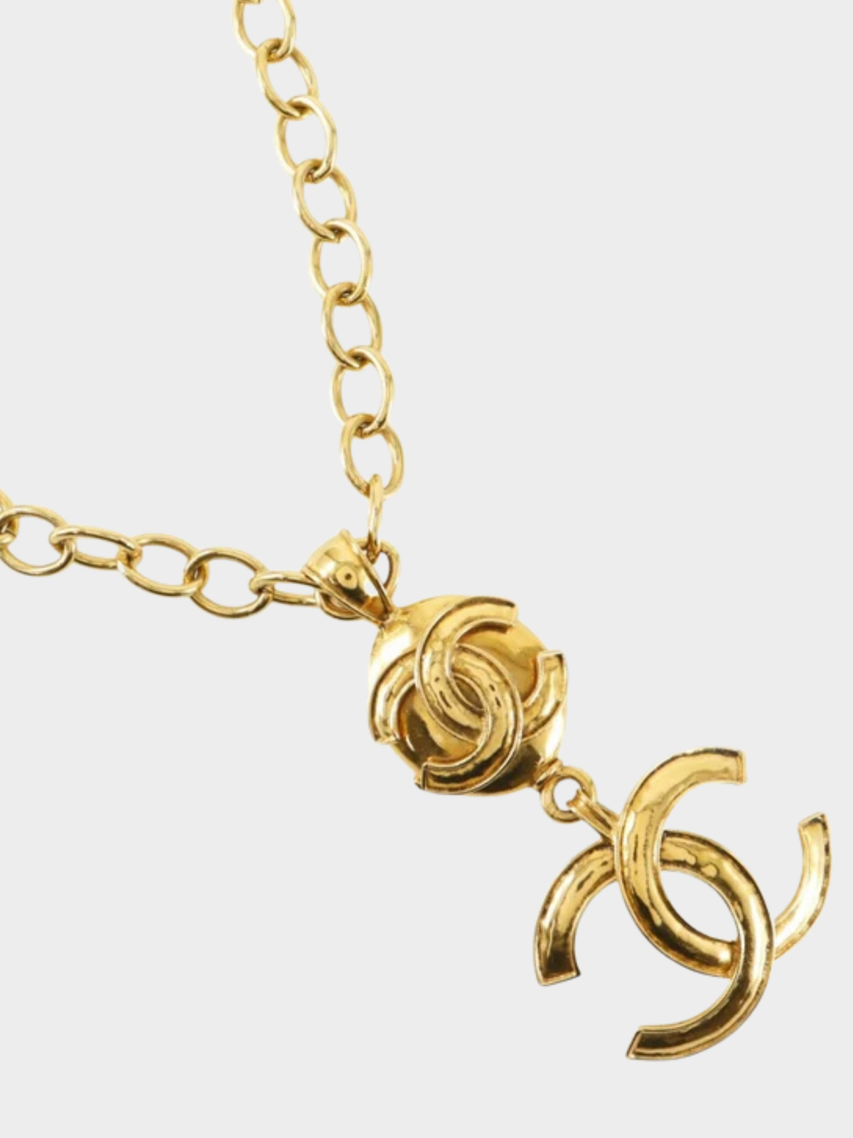 Chanel Spring 1994 Gold Coco Mark Necklace