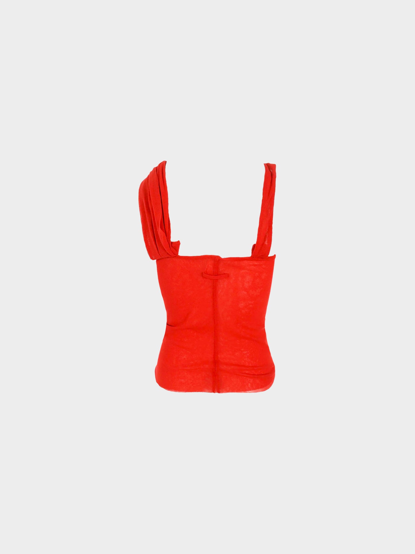 Jean Paul Gaultier 2000s Red Soleil Tank Top
