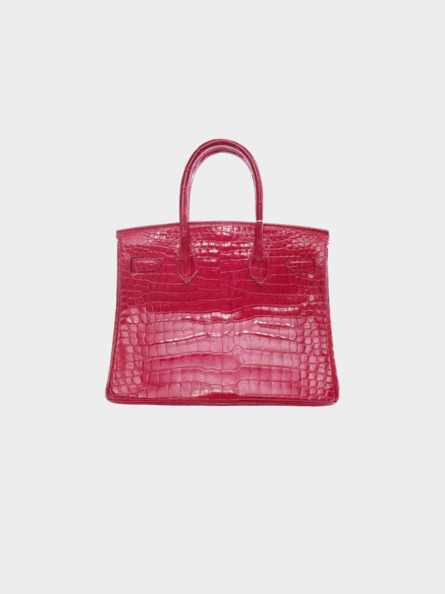 Hermès 2002 Rose Tyrien Crocodile Birkin 30