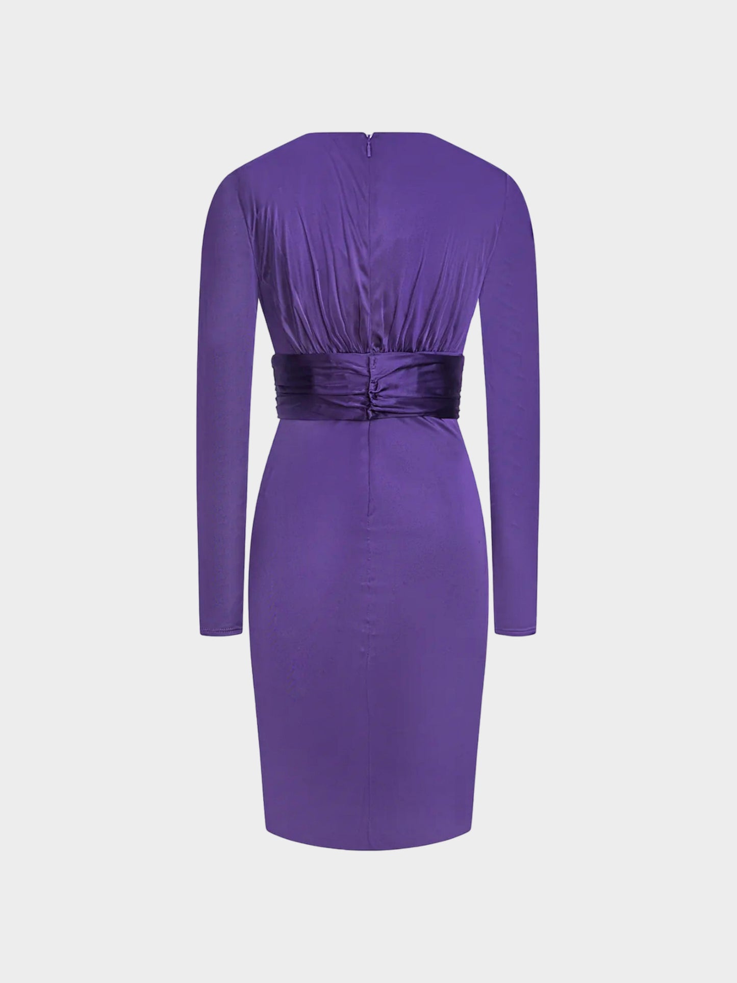Versace FW 2013 Purple Viscose Jersey Long Sleeve Dress