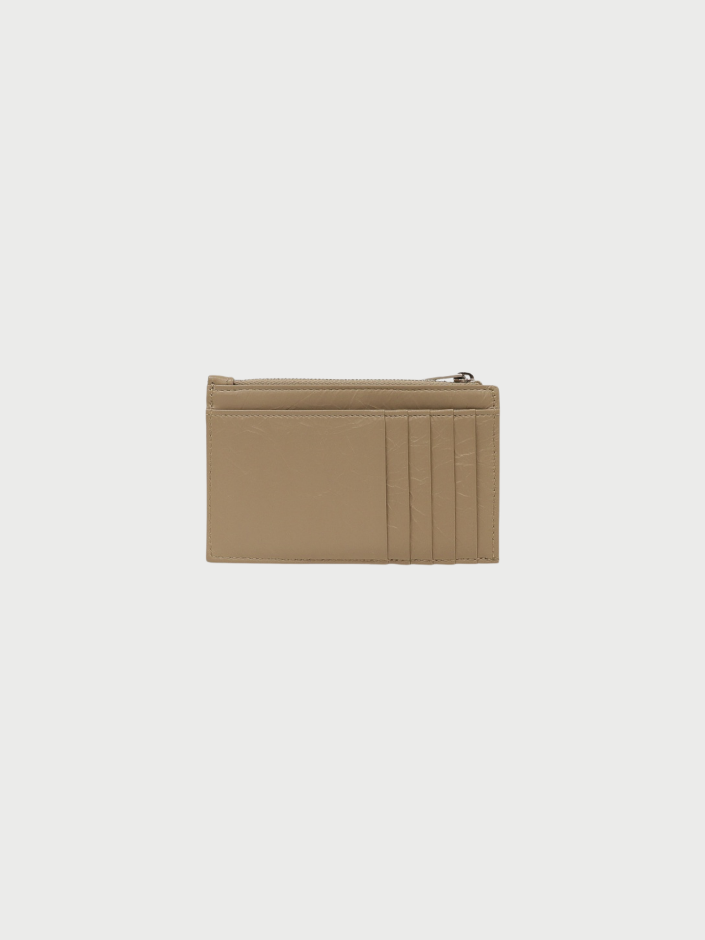 Balenciaga 2000s Beige Silver Quilted Leather Fragment Case