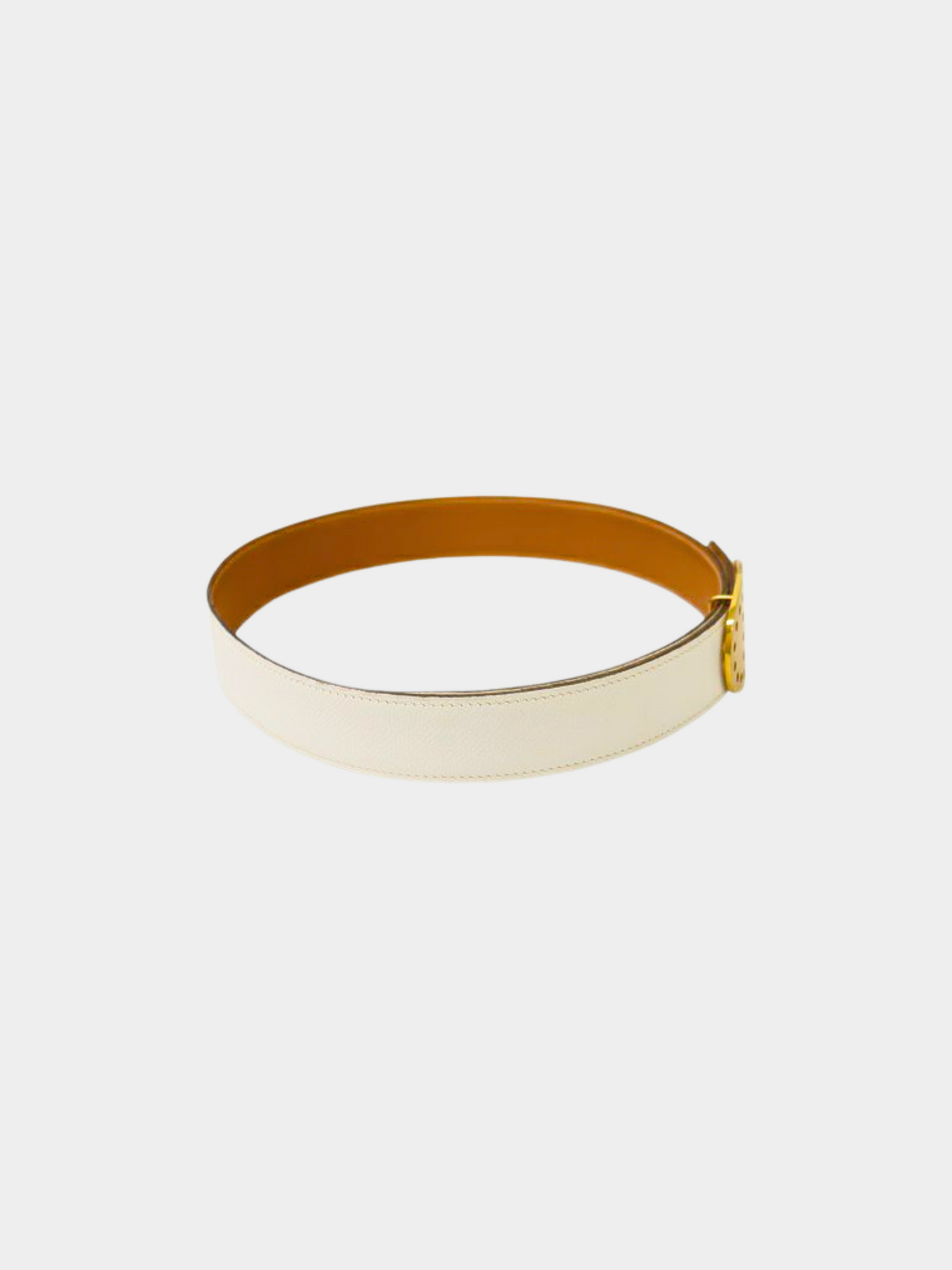 Hermes 2003 White Evelyne Belt