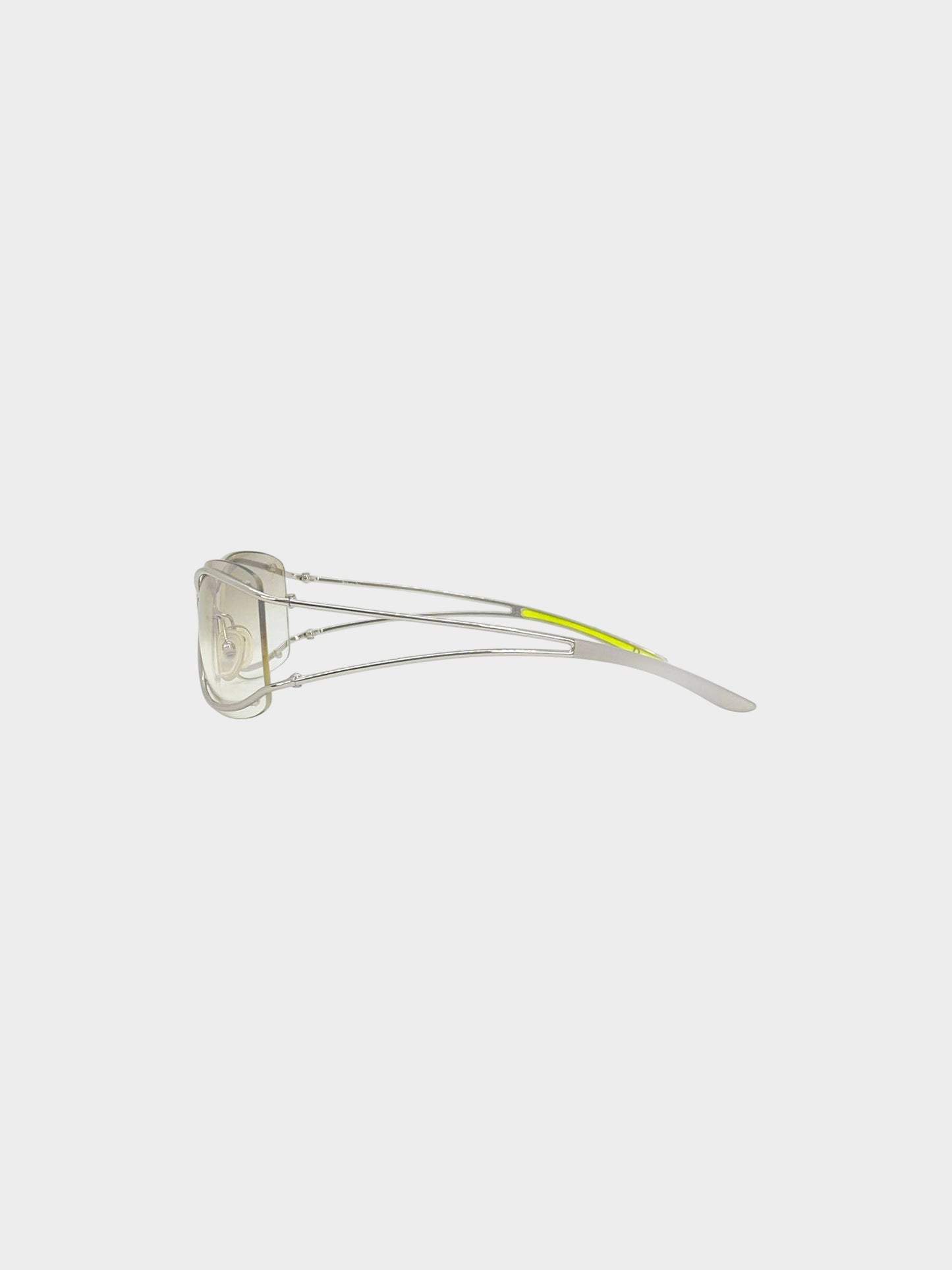 Christian Dior Fall 2000 Silver Dior Neon Wrap Sunglasses