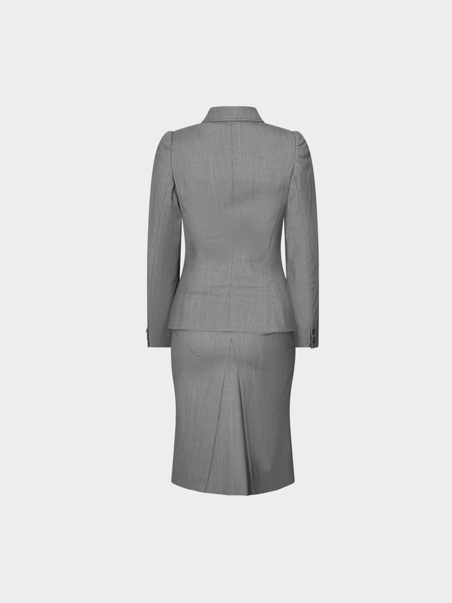Alexander McQueen FW 2000 Grey Tailored Suit Set