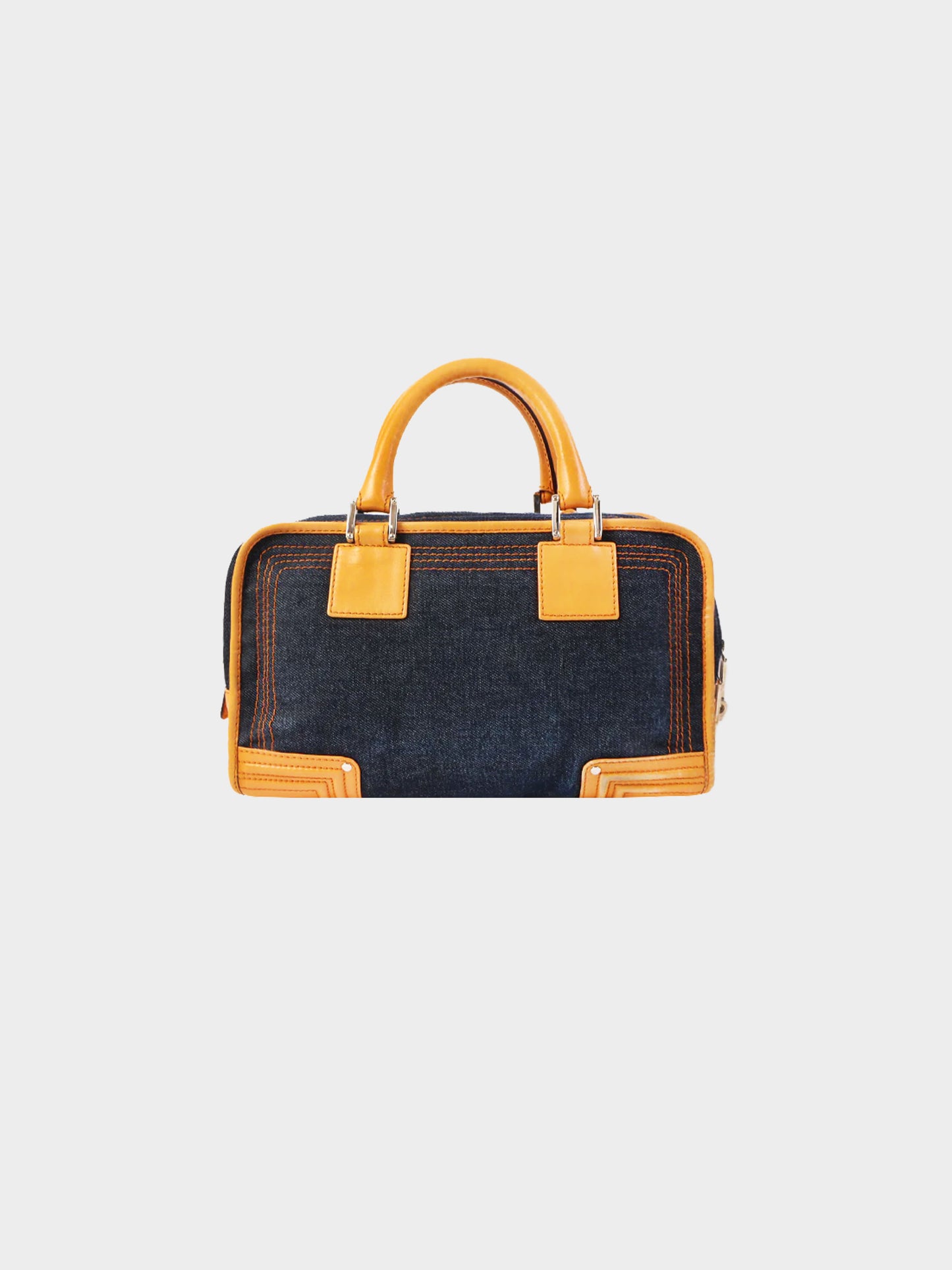 Loewe 2000s Denim Amazona 28 Handbag