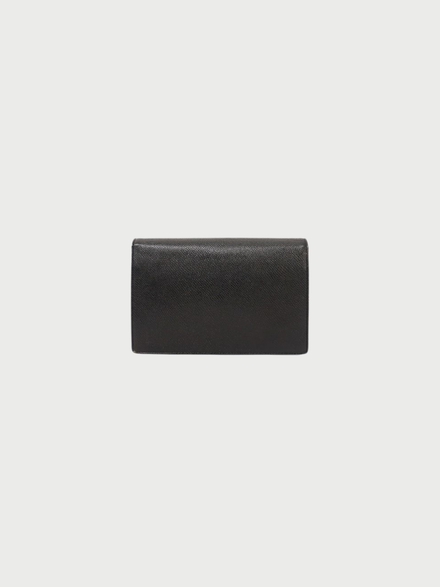 Yves Saint Laurent 2000s Black Leather Logo Studs Shoulder Bag