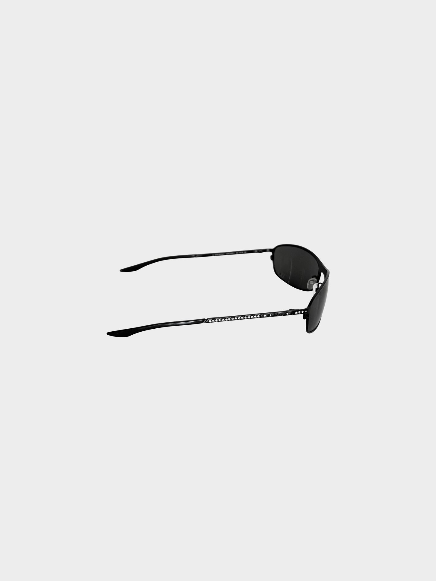 Christian Dior 2000s Black Hard Dior 2 Sunglasses