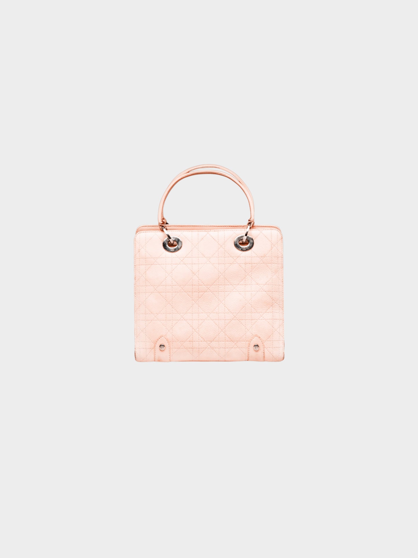 Christian Dior 2004 Baby Pink Cannage Quilt Lady Dior Bag