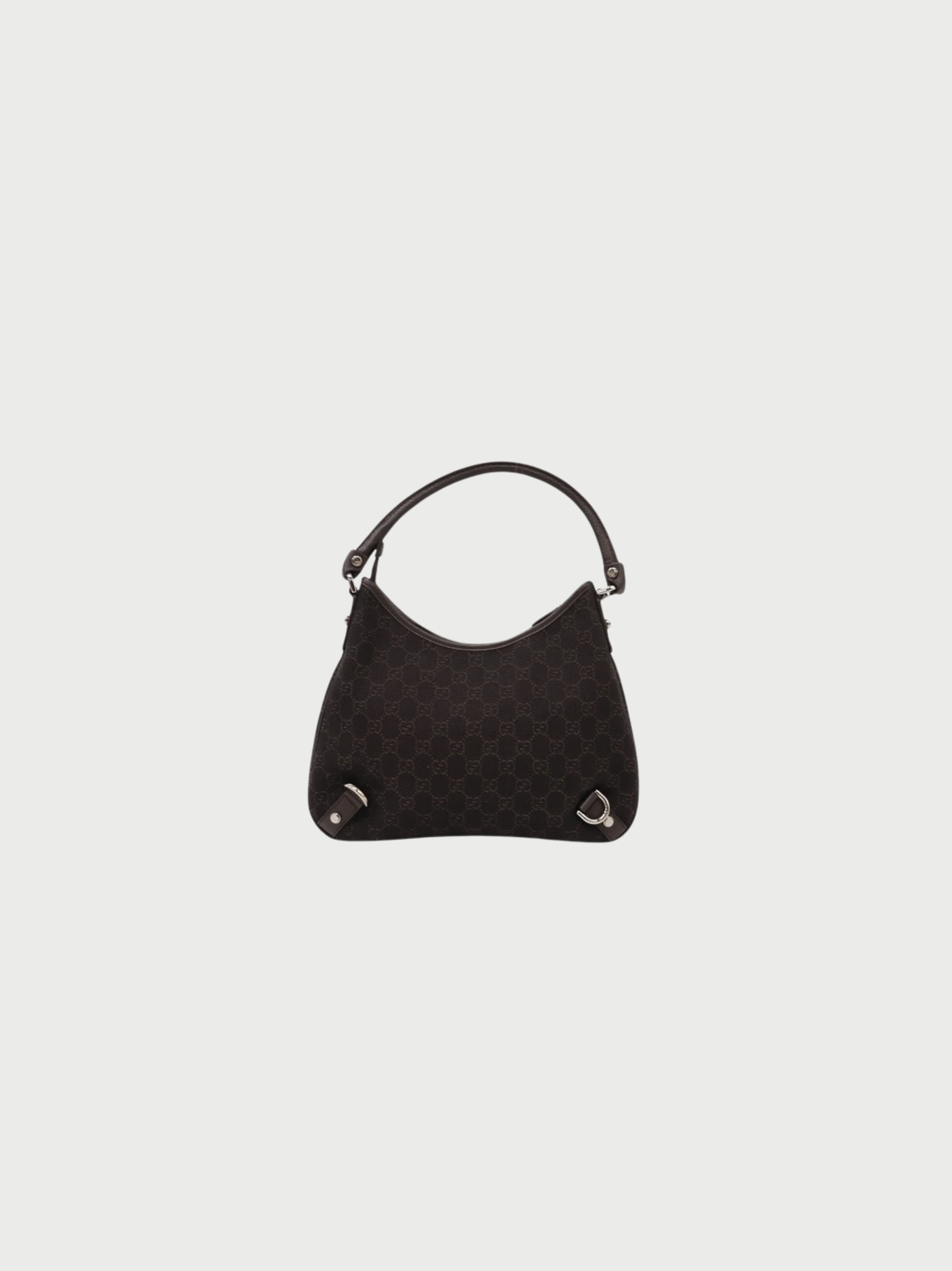 Gucci 2000s Brown GG Canvas Abbey One-Shoulder Bag
