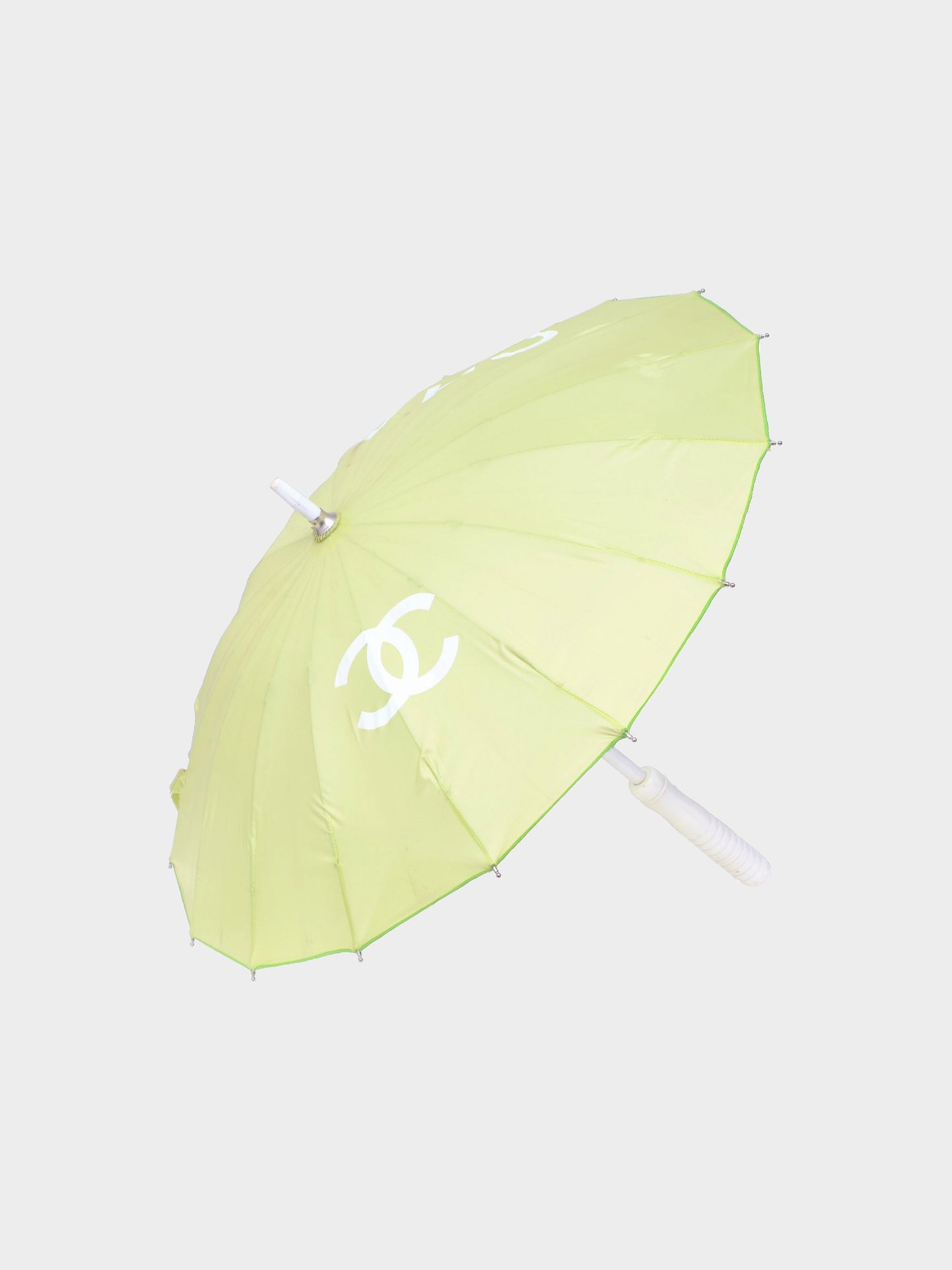 Chanel 2000s Rare Green CC Umbrella