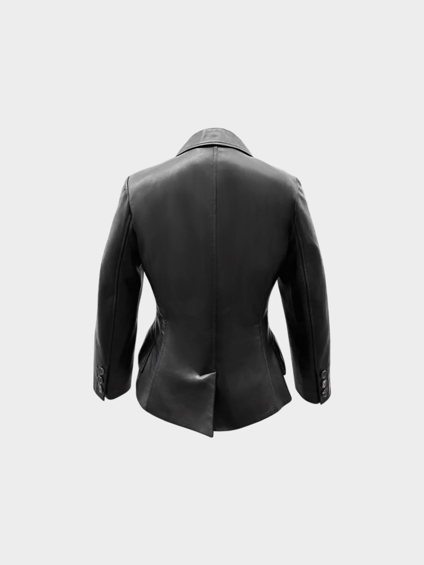 Christian Dior 2010s Black Lambskin Leather Blazer