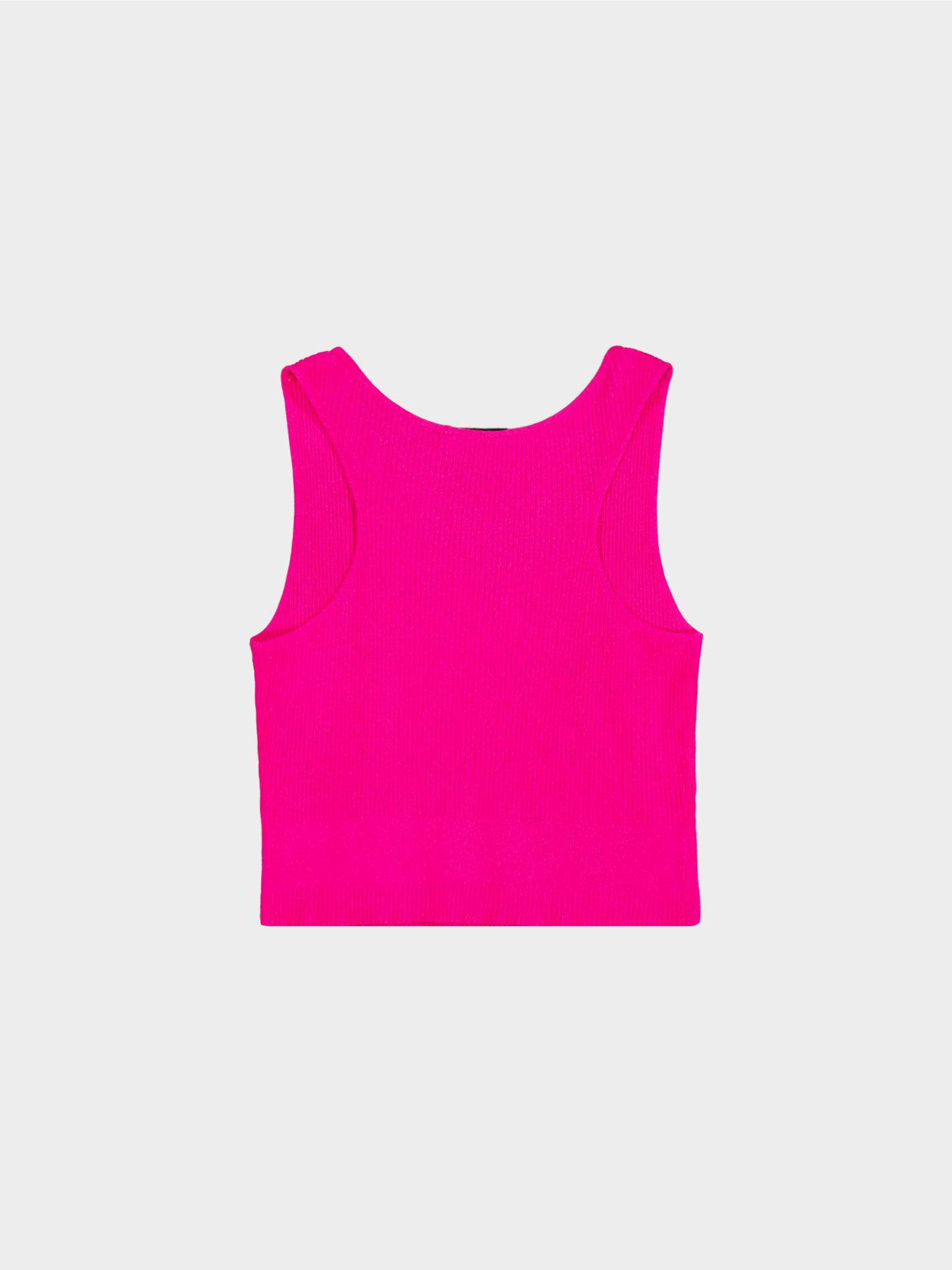 Chanel by Karl Lagerfeld 1990s Pink Cotton Tank Top