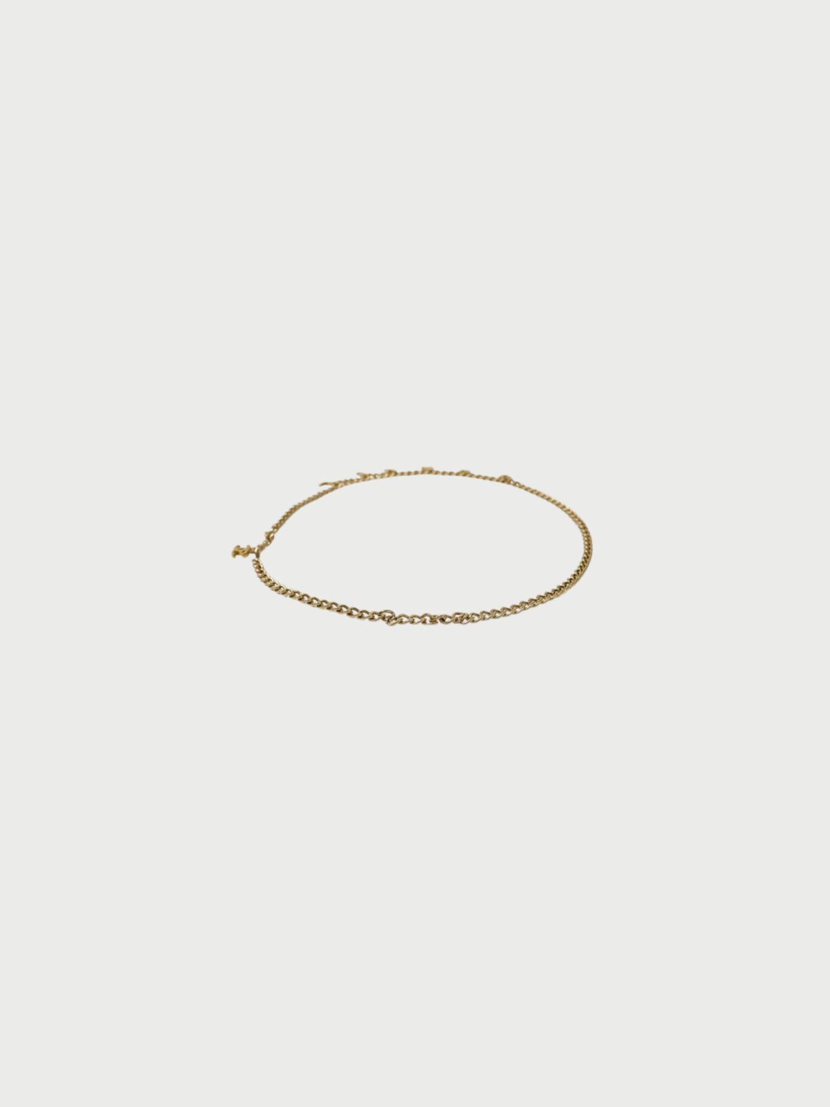 Chanel 2010s Gold CHANEL Letter Charm Chain Belt