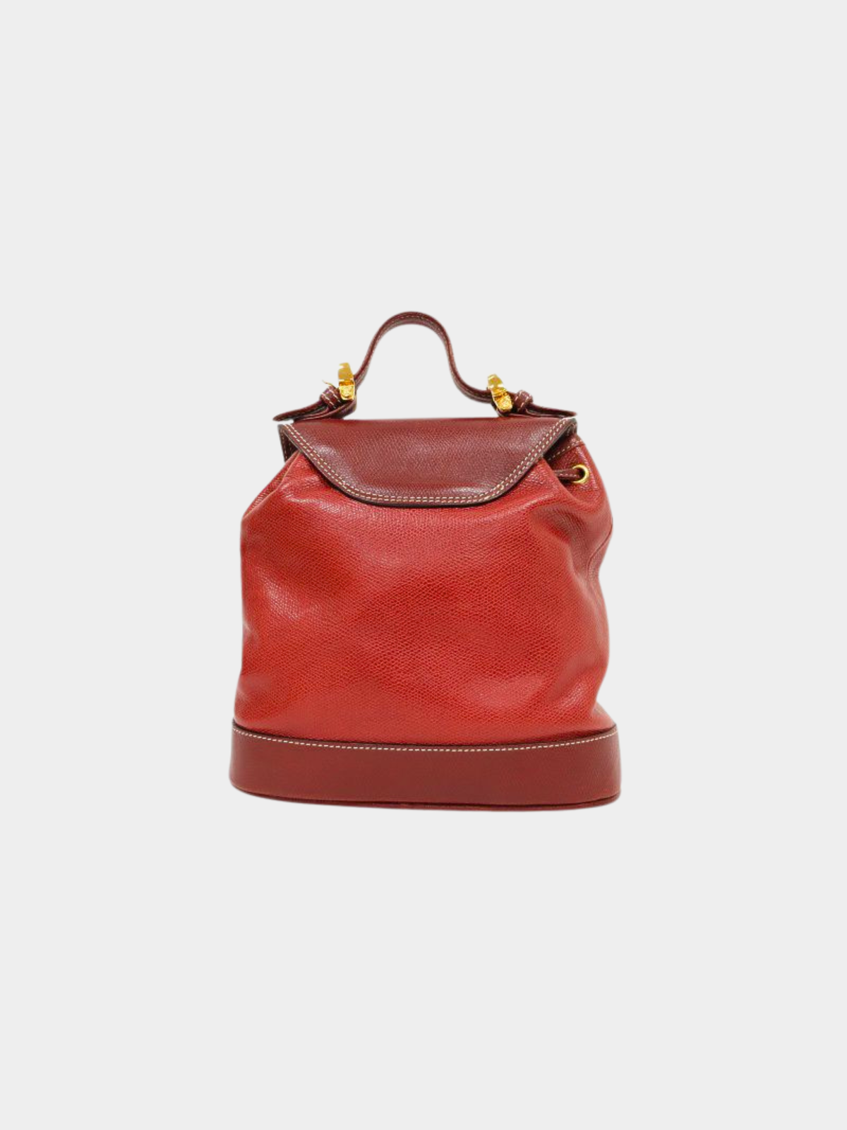 Loewe 2000s Bordeaux Anagram Leather 2-Way Bag