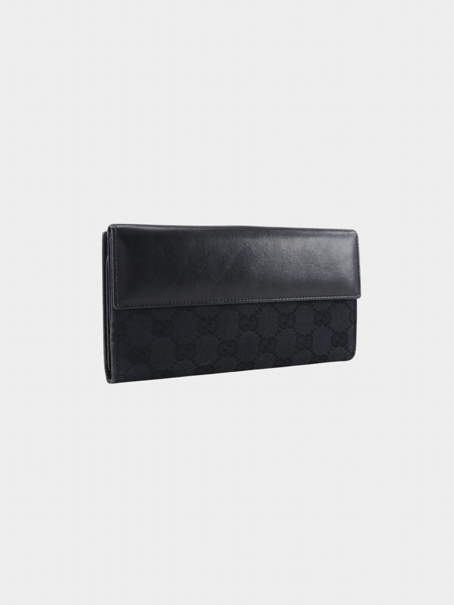 Gucci 2000s Black GG Canvas Jackie Purse Wallet