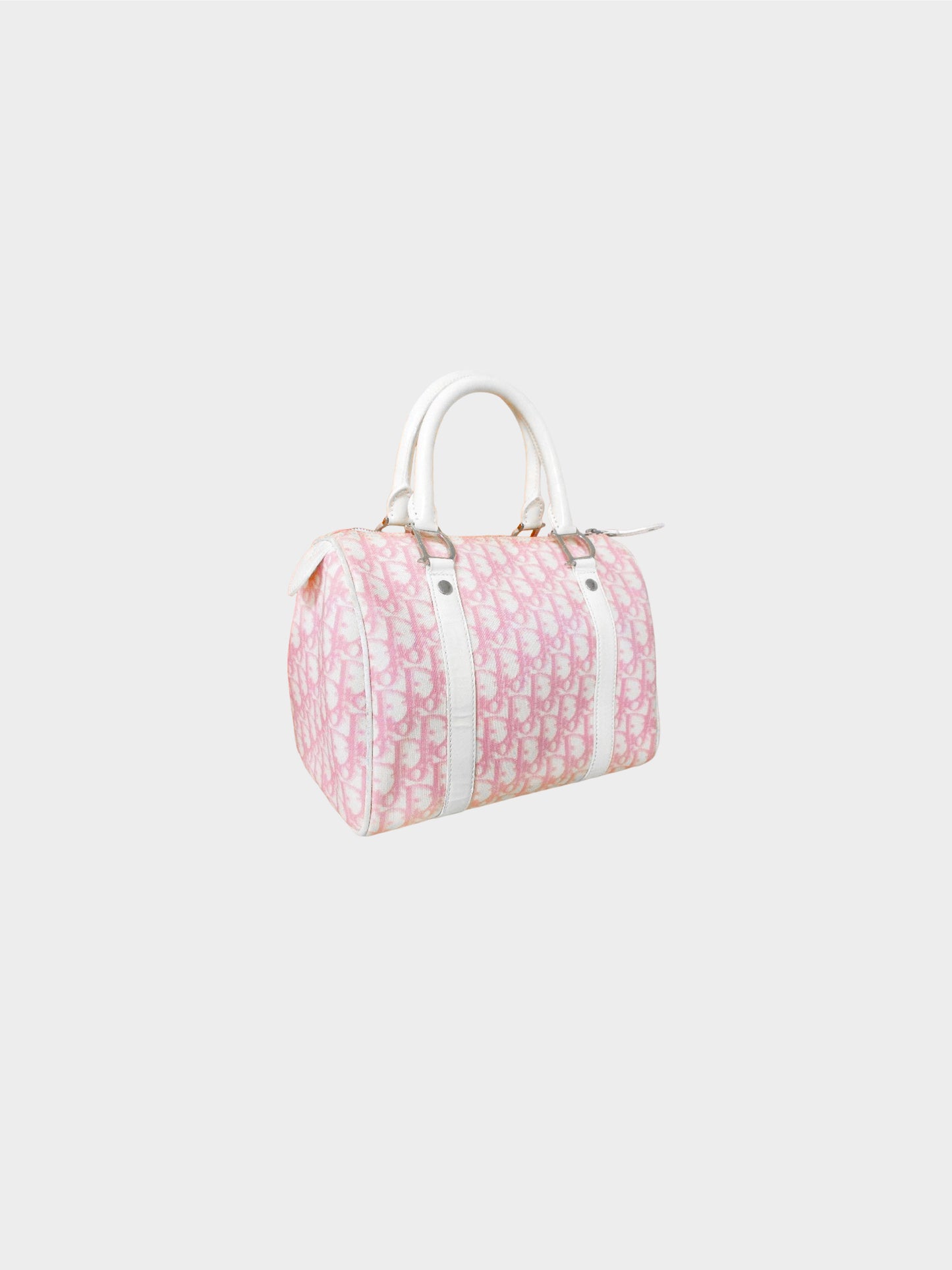 Christian Dior 2000s Pink Trotter Mini Boston Bag