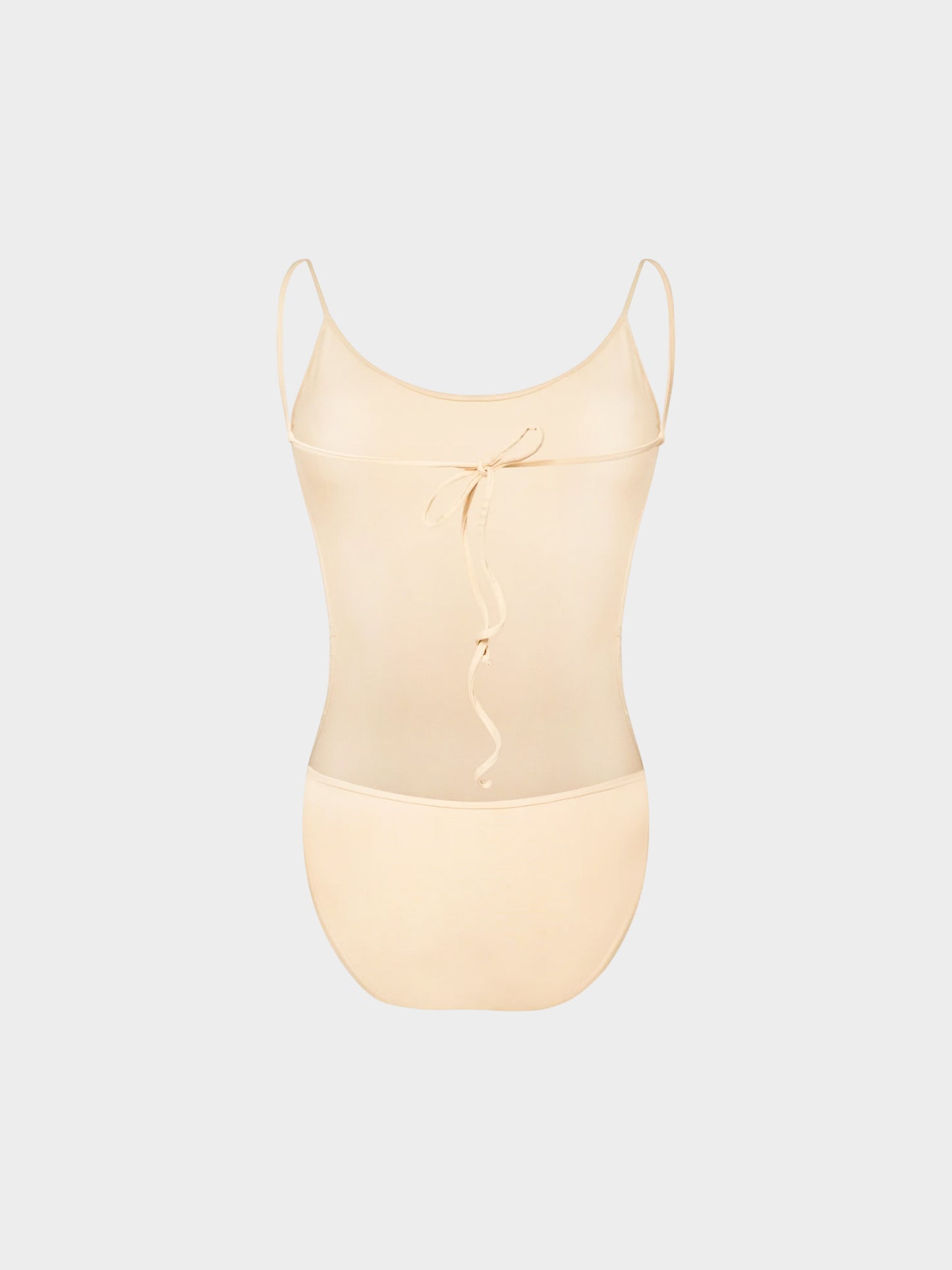 Chanel 1990s Two-tone Beige and Black One Piece Swimsuit