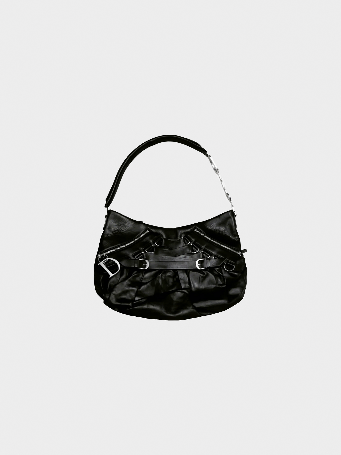 Christian Dior 2000s Black Ballet Shoulder Bag